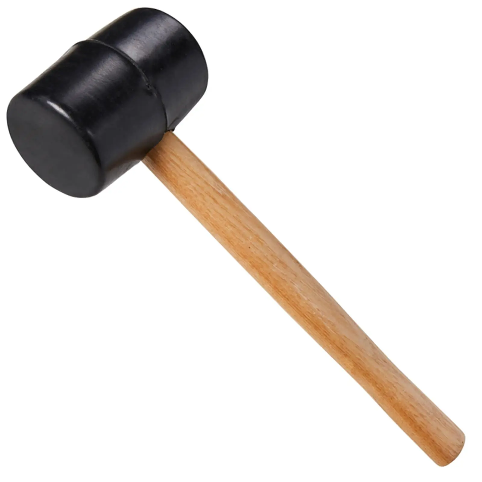 BlueSpot Black Rubber Mallet With Wooden Handle 16oz - Image 2