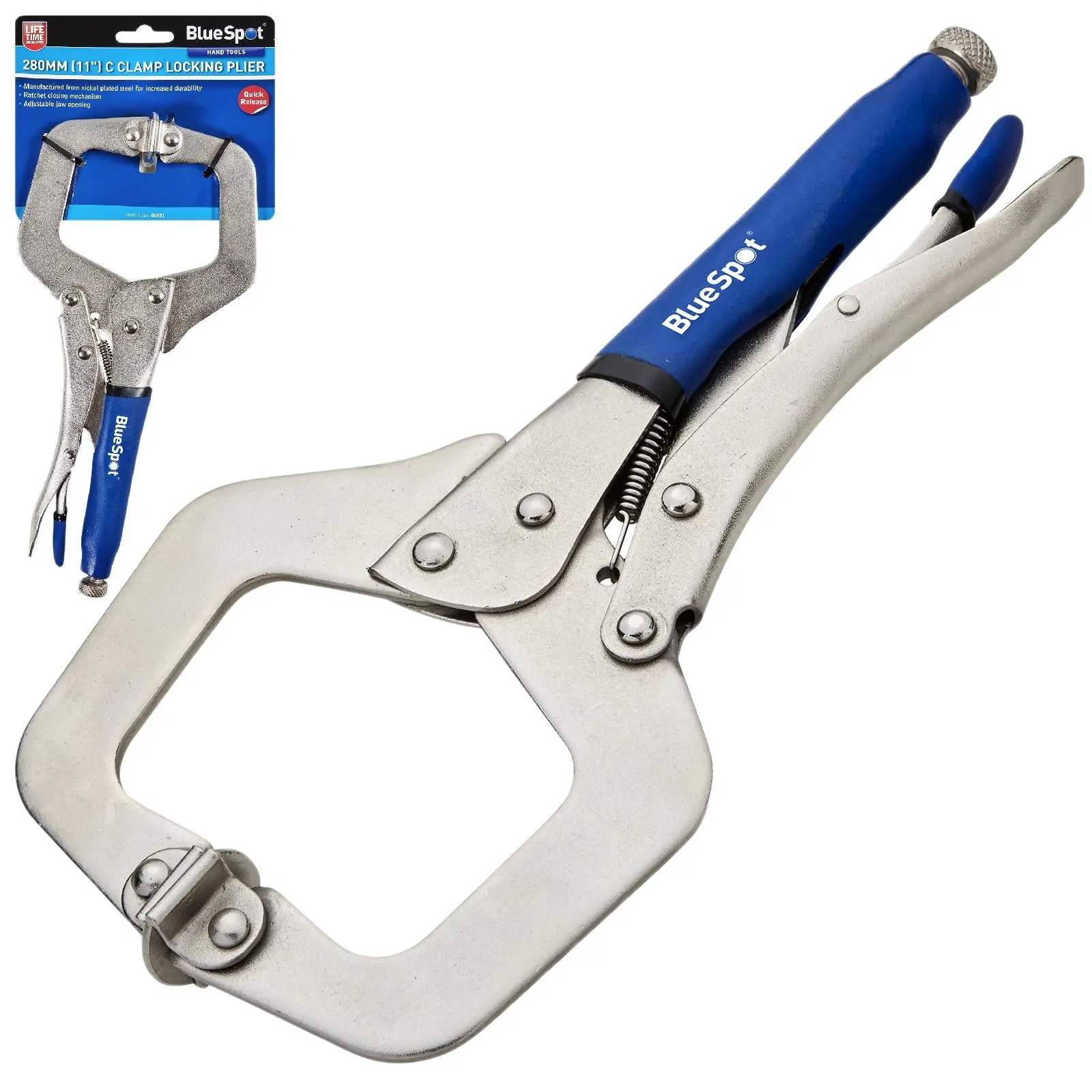 BlueSpot C Clamp Locking Plier 280mm