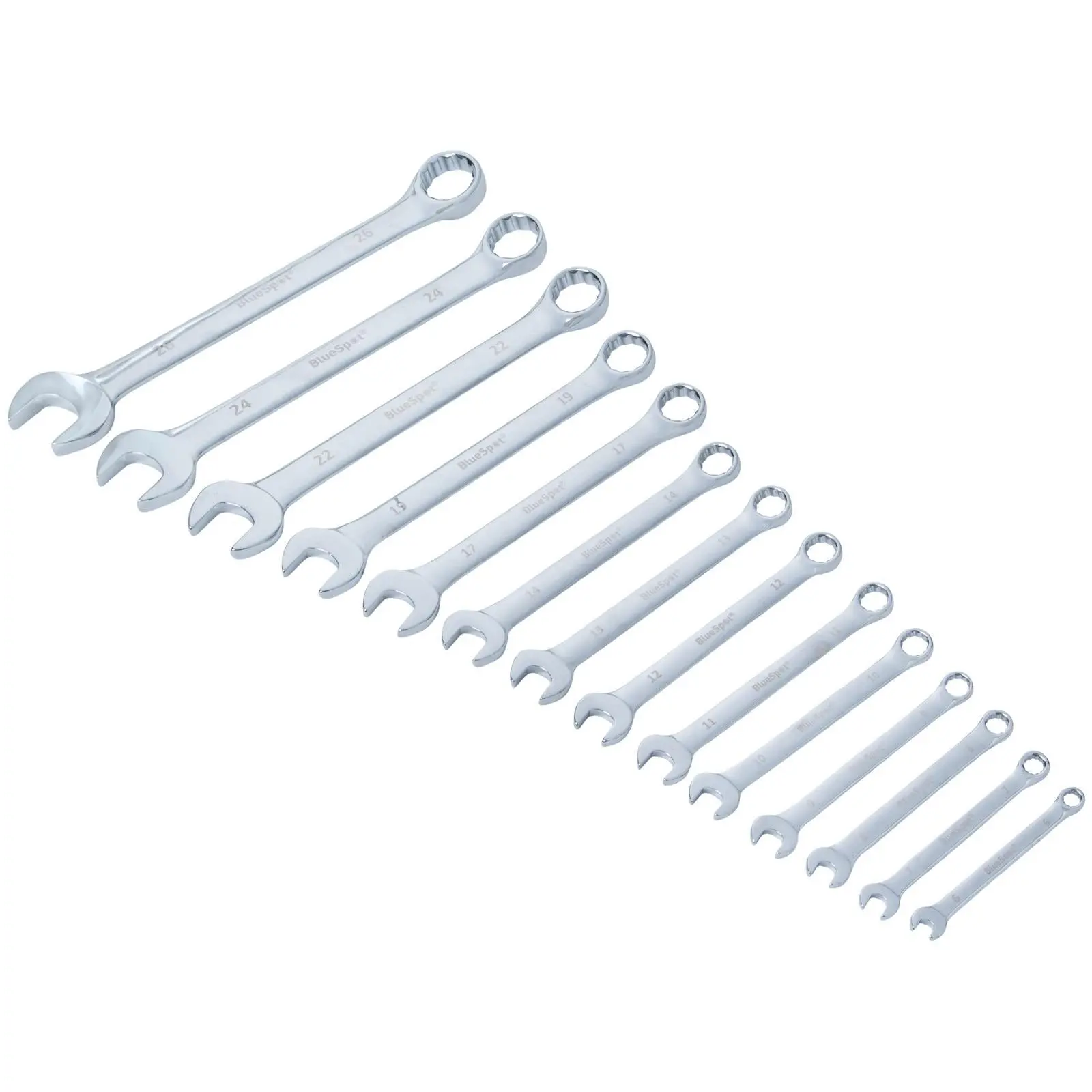 BlueSpot Combination Spanner Set Metric 6-26mm 14 Piece - Image 2