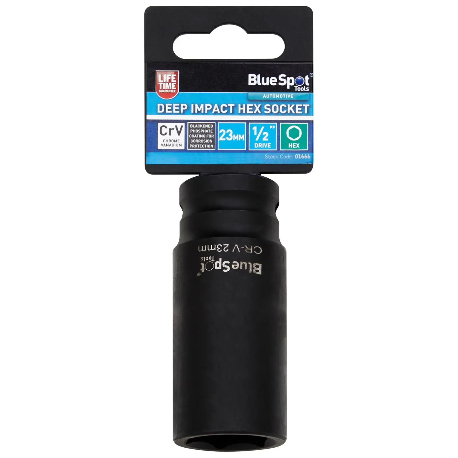 BlueSpot Deep Impact Socket 1/2" Drive 6 Point Hex Individual 8-41mm - Choose Size - Image 22