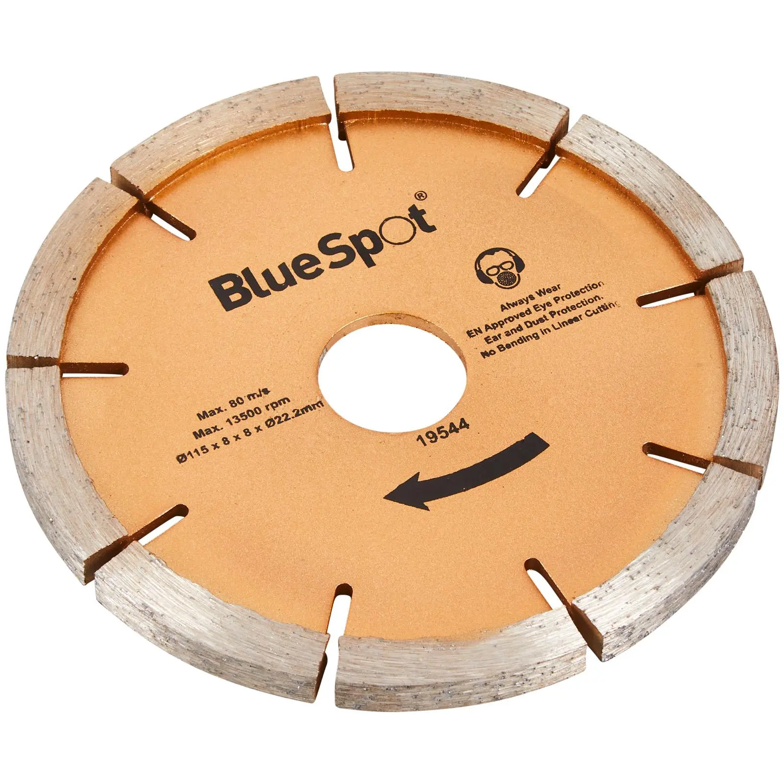 BlueSpot Diamond Mortar Raking Disc 115mm 8mm Segment Depth - Image 2