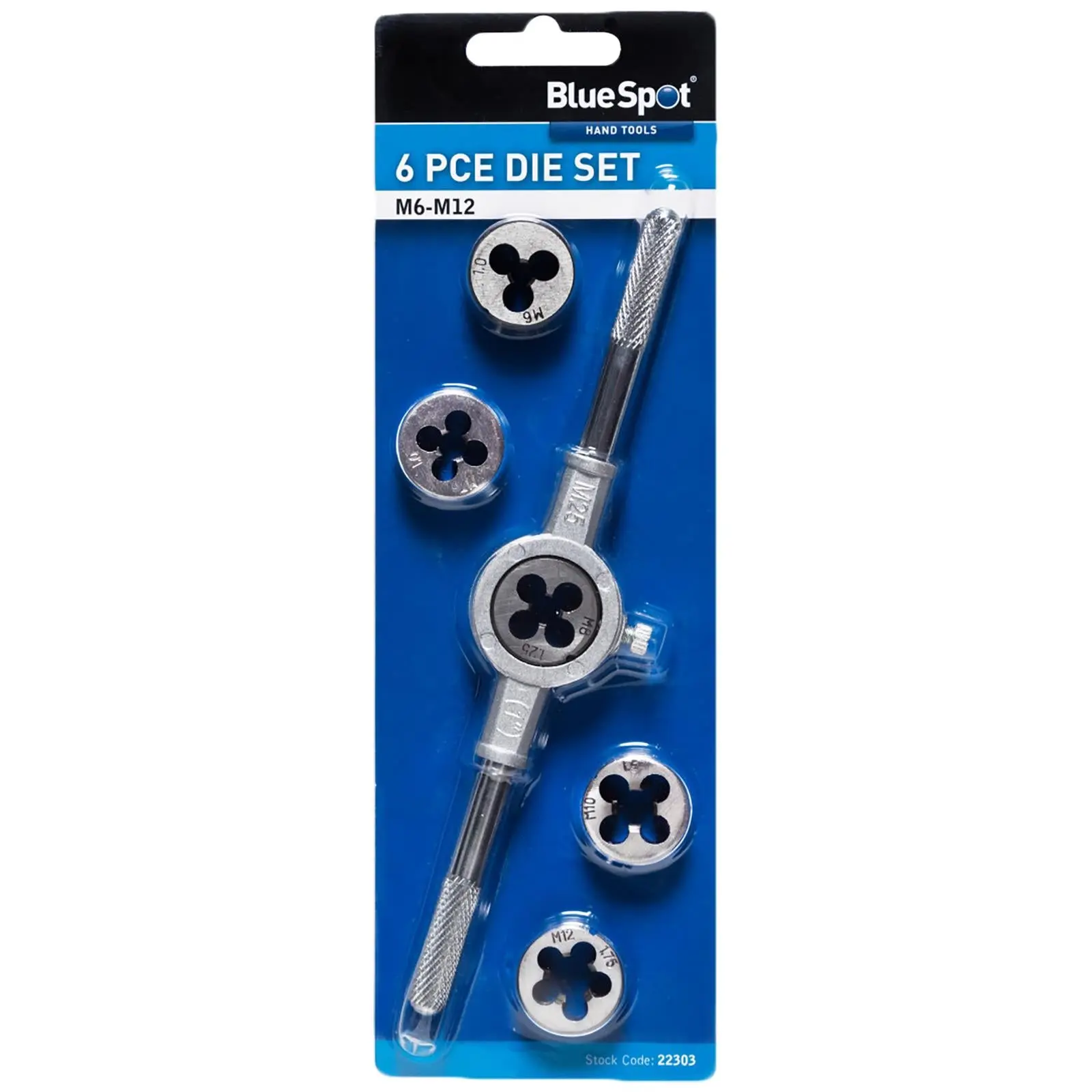 BlueSpot Die Set with Holder 6 Piece M6-M12 - Image 3