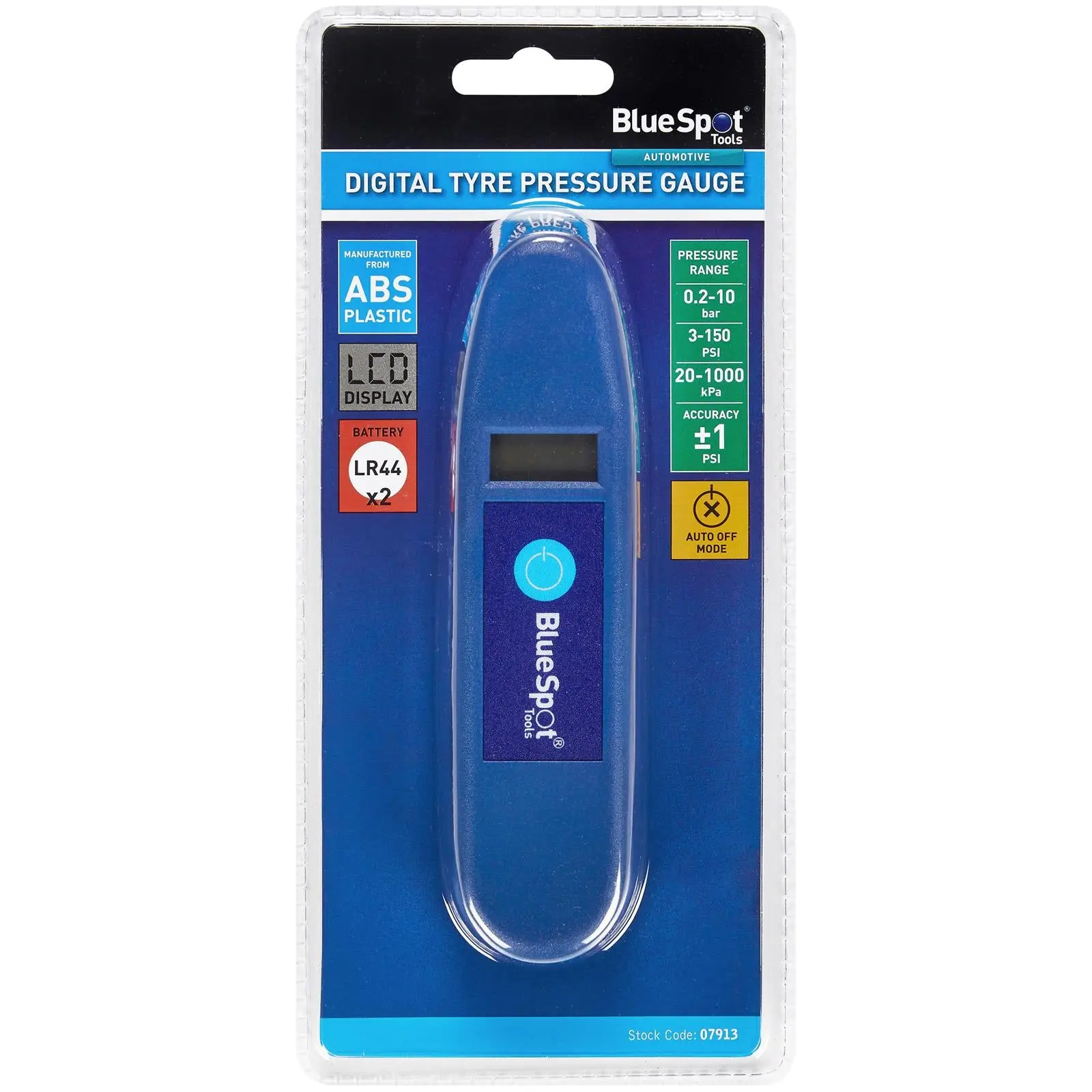 BlueSpot Digital Tyre Pressure Gauge LCD Display - Image 2
