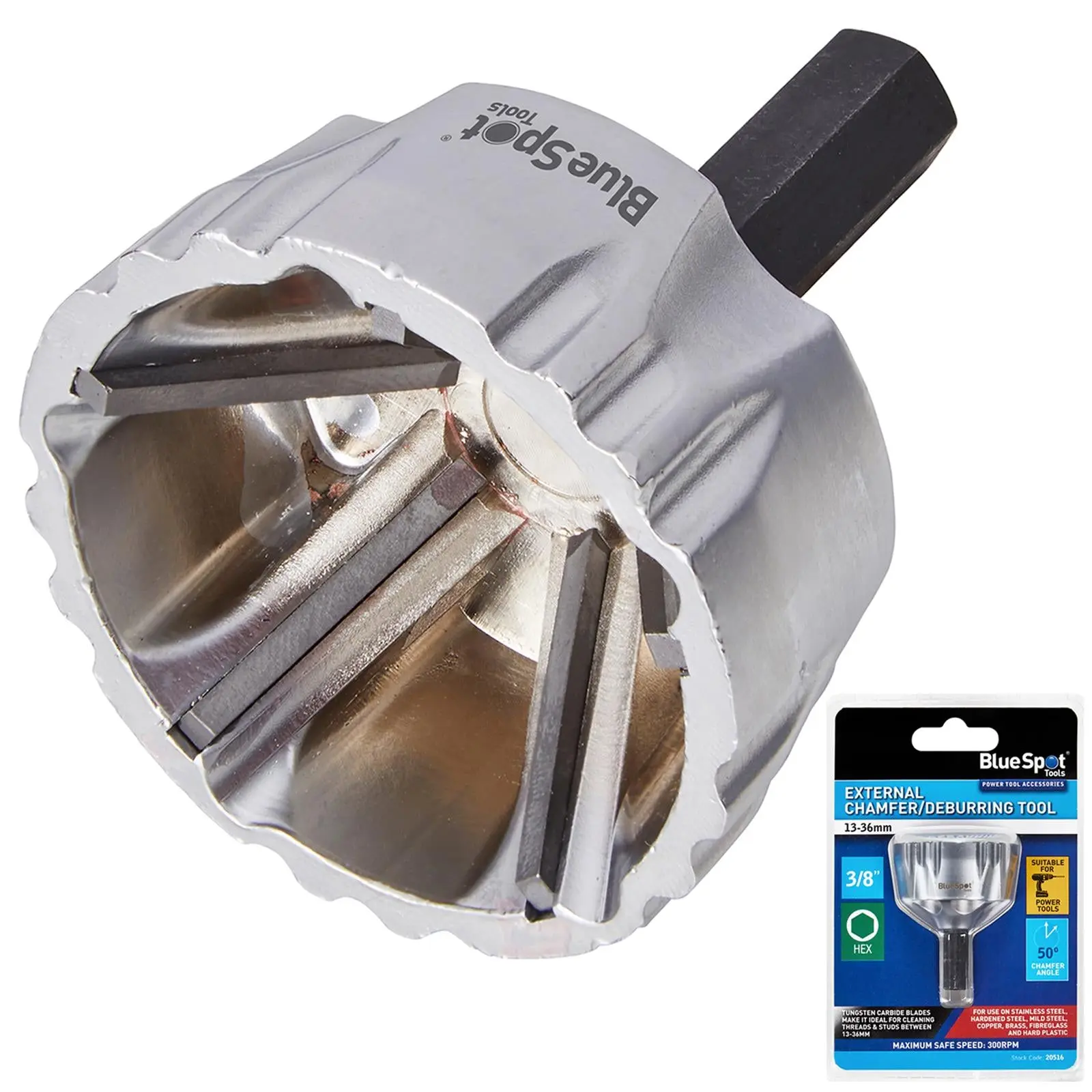 BlueSpot External Chamfer Deburring Tool 13-36mm - Image 3