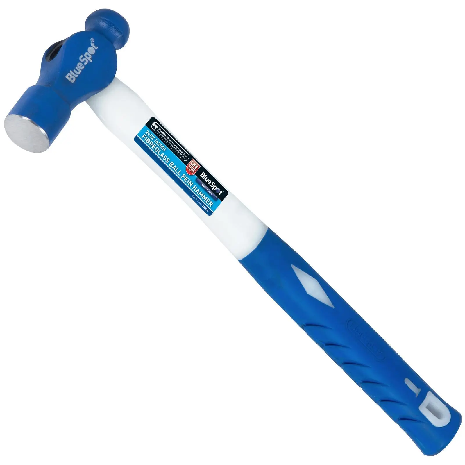 BlueSpot Fibreglass Ball Pein Hammer 24oz 620g