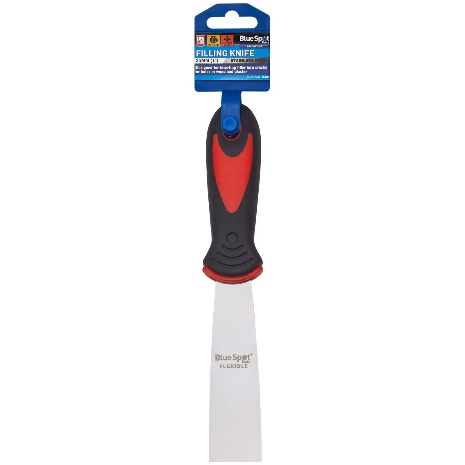 BlueSpot Filling Knife 25mm 1in Soft Grip Handle - Image 2