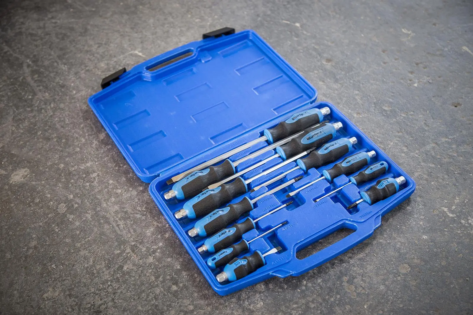 BlueSpot Hex Bolster Screwdriver Set with Storage Case 12 Pieces - Image 5