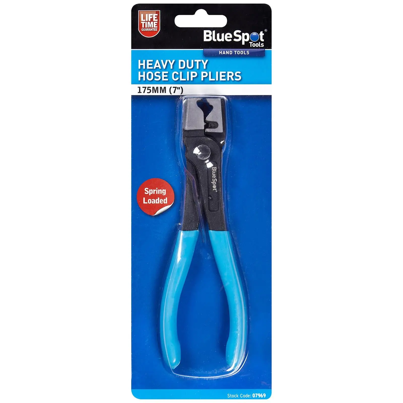 BlueSpot Hose Clip Pliers Spring Loaded Heavy Duty 175mm (7") - Image 2
