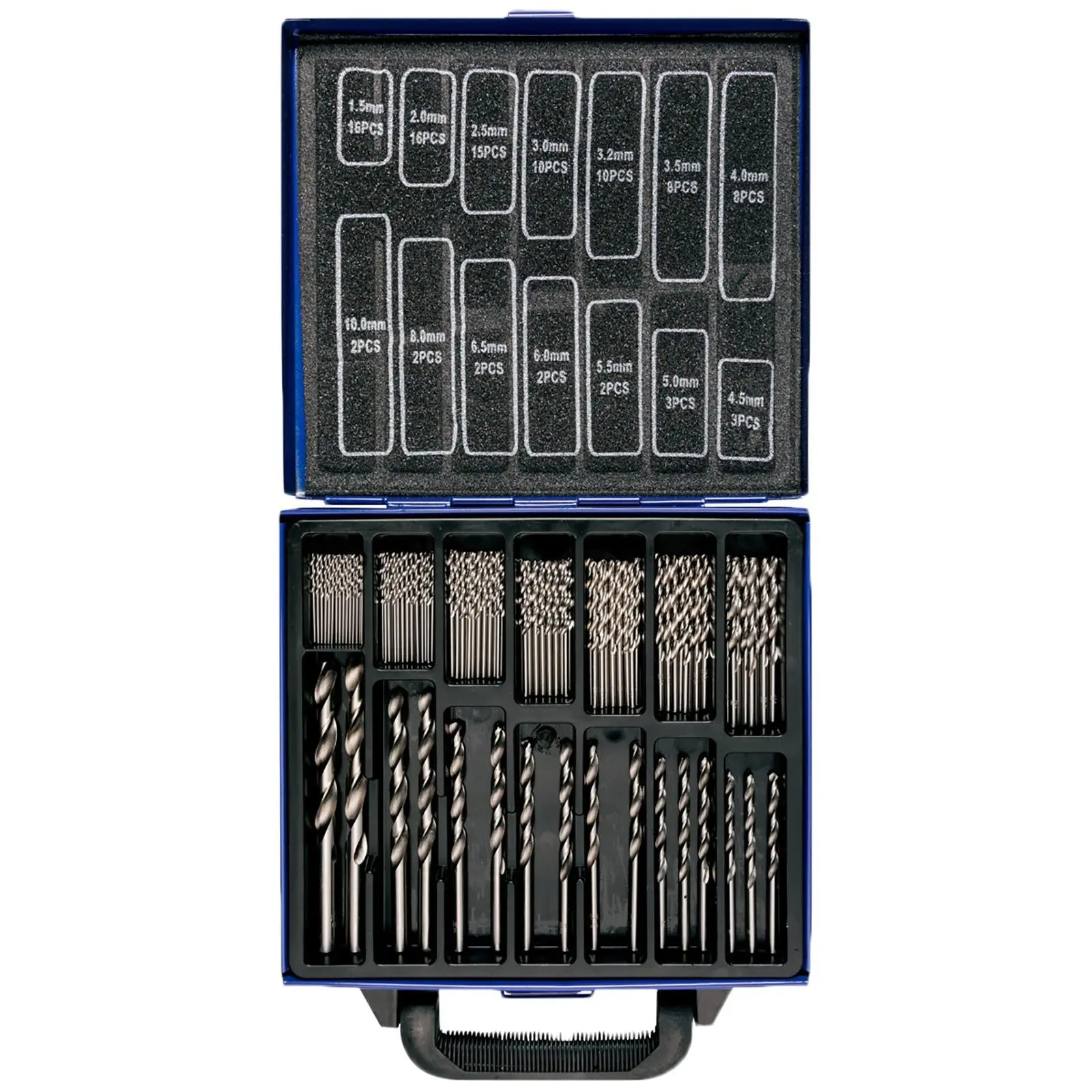 BlueSpot HSS Drill Bit Set 99 Piece 1.5mm-10mm in Metal Case - Image 3