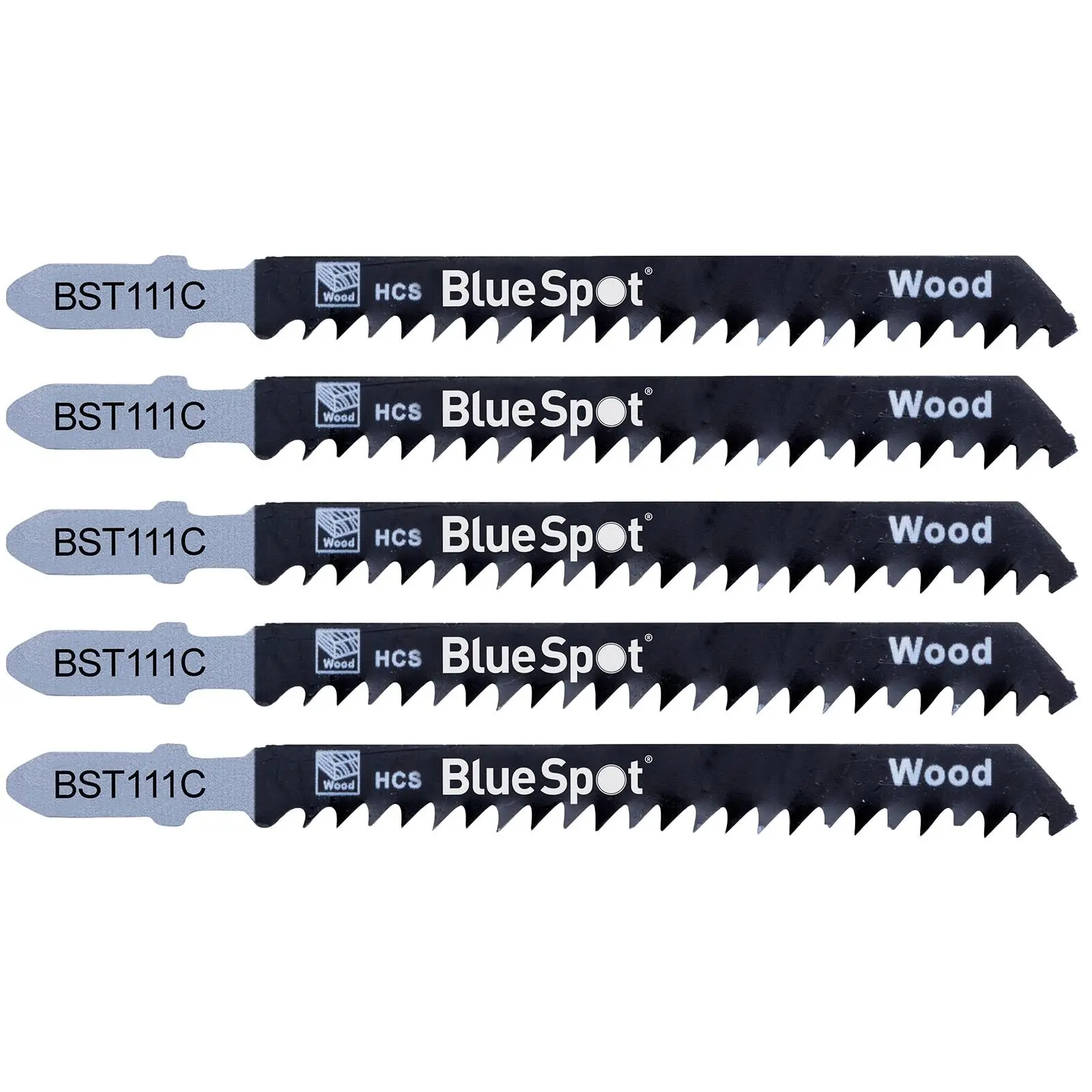 BlueSpot Jigsaw Blades 5 Piece Quick Cut for Wood 8 TPI T111C - Image 2