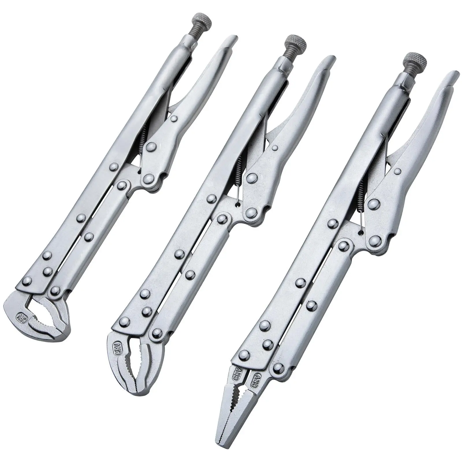 BlueSpot Locking Plier Grips Extra Long 3 Piece 300mm (12") - Image 2