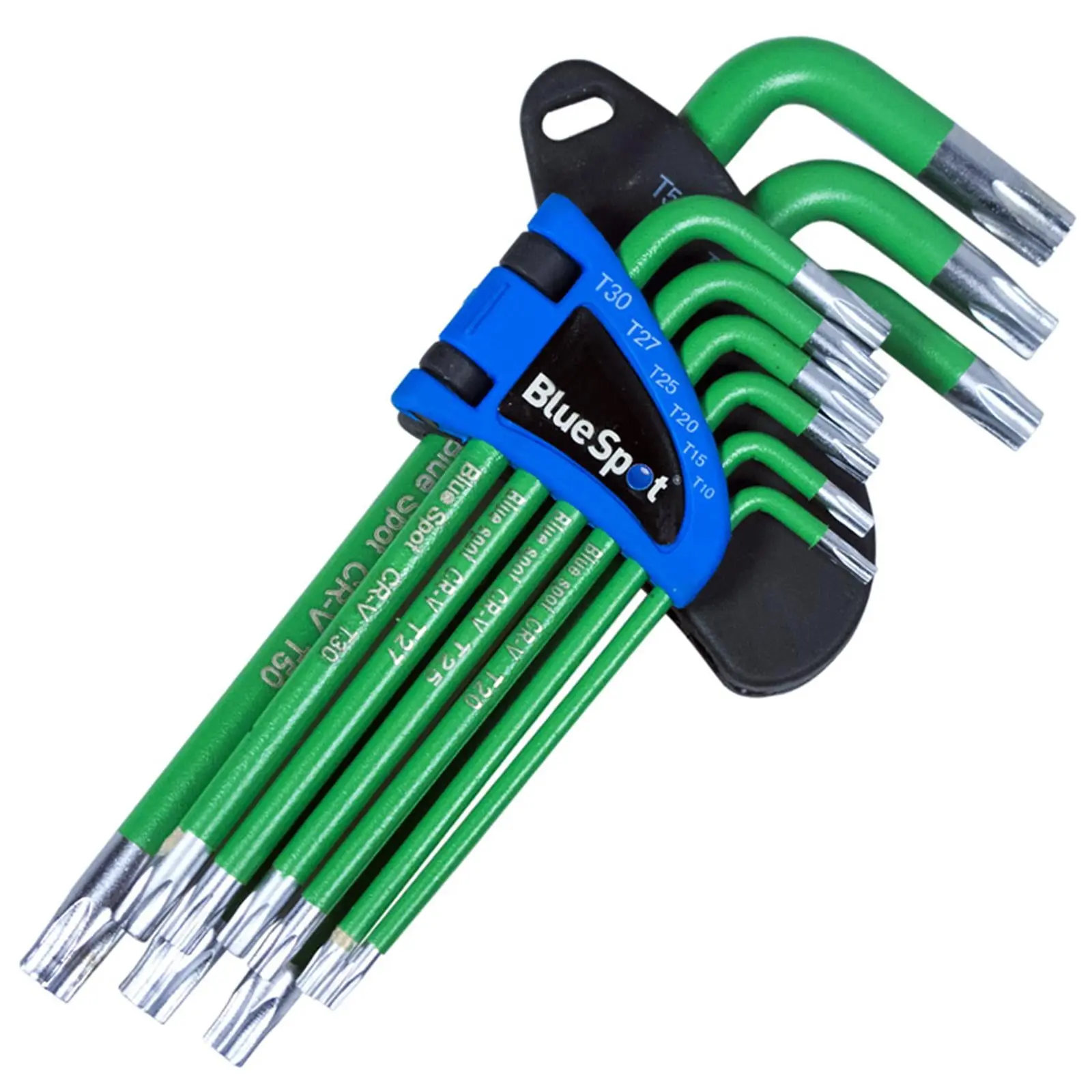 BlueSpot Long Arm Tamper Proof Torx Key Set 9 Piece T10-T50 - Image 3