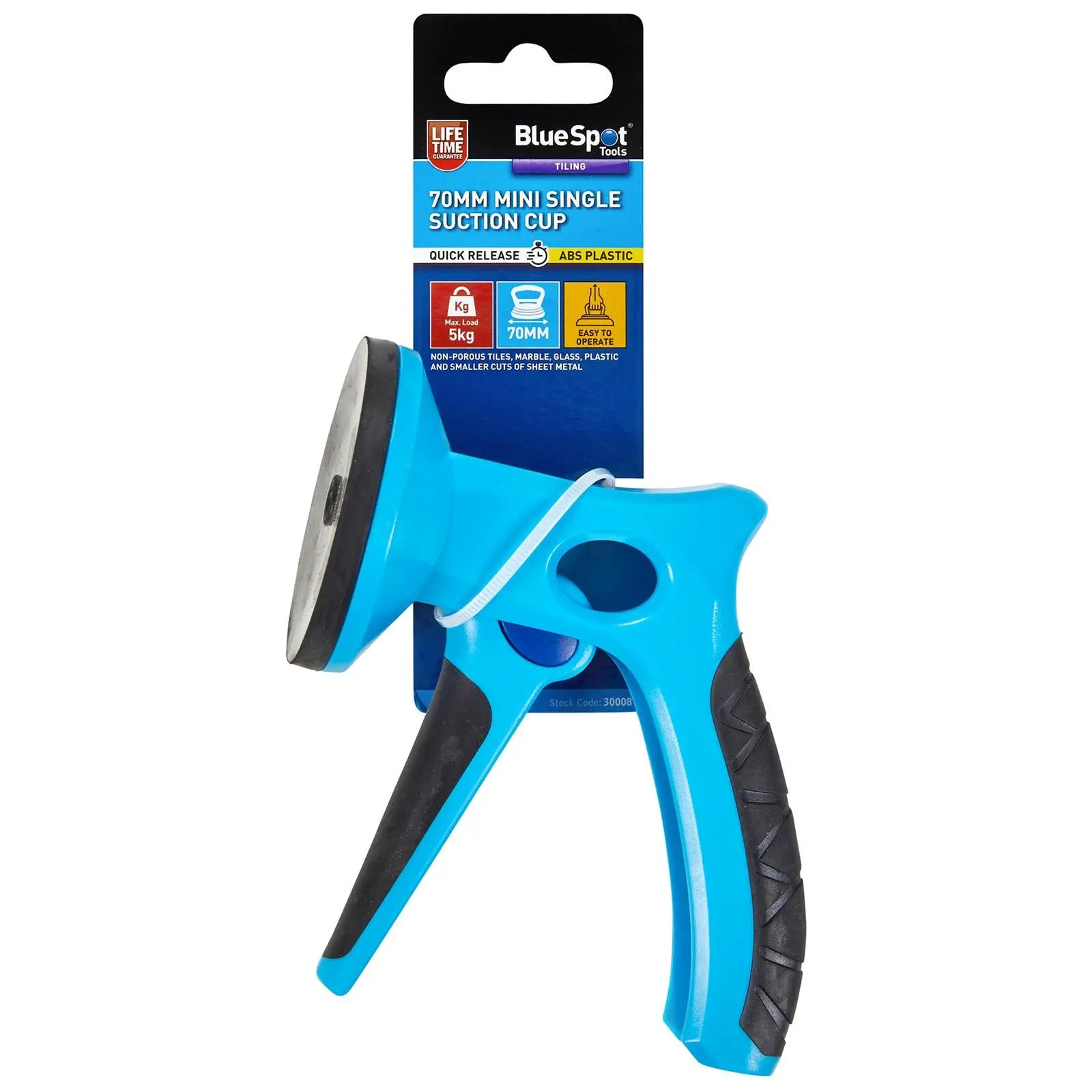 BlueSpot Mini Single Suction Cup Quick Release 70mm 5kg Capacity - Image 2