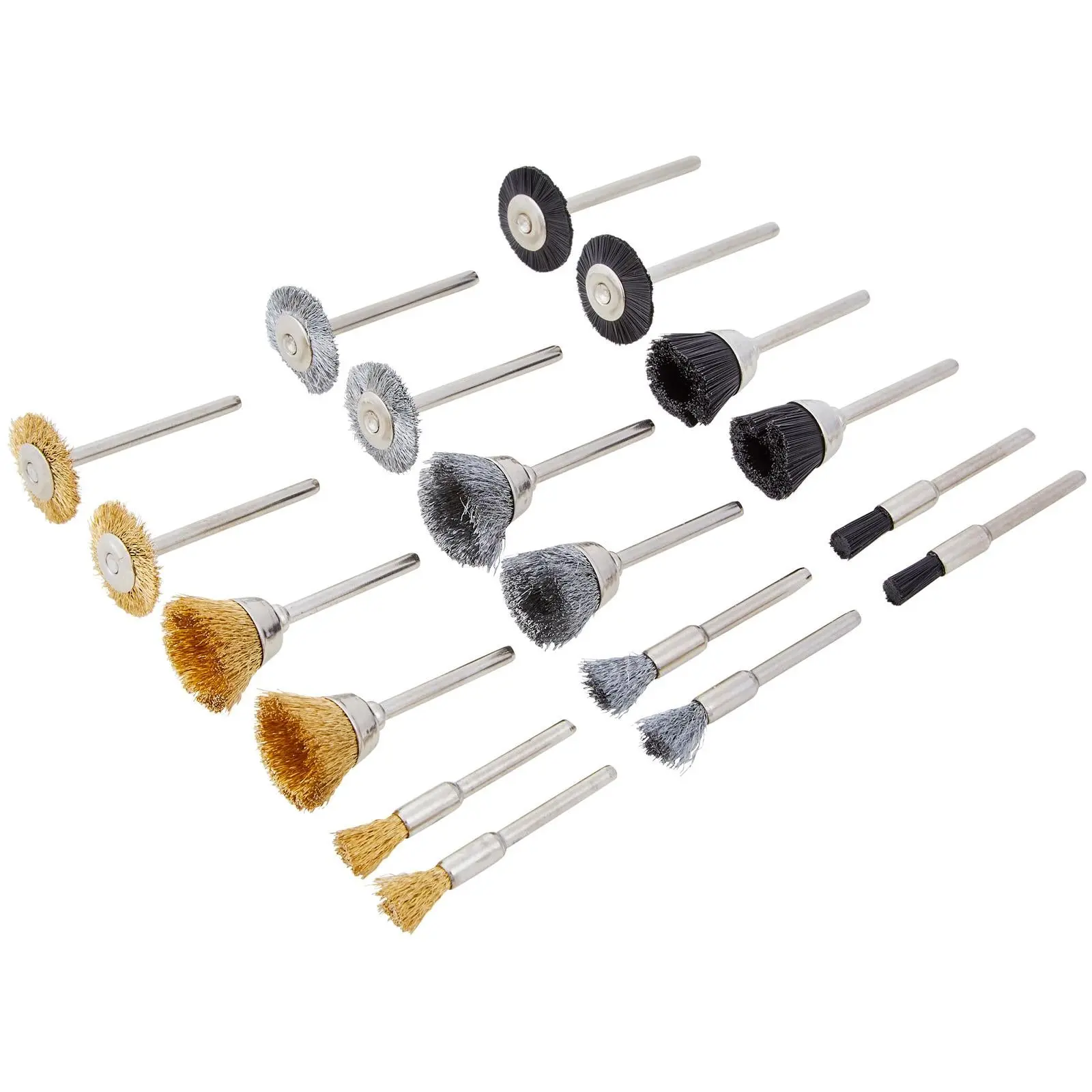 BlueSpot Mini Wire Brush Rotary Tool Accessory Set 18 Piece - Image 2