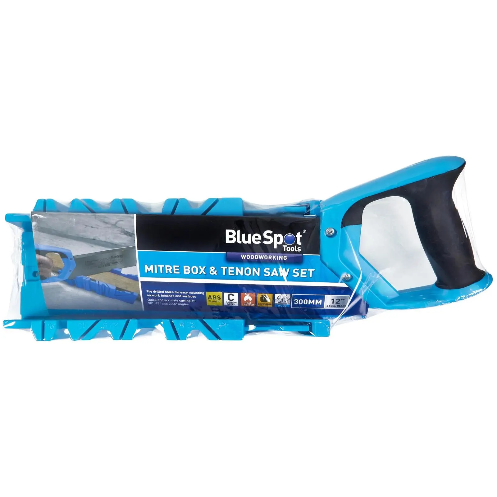 BlueSpot Mitre Box and Tenon Saw Set 300mm - Image 2