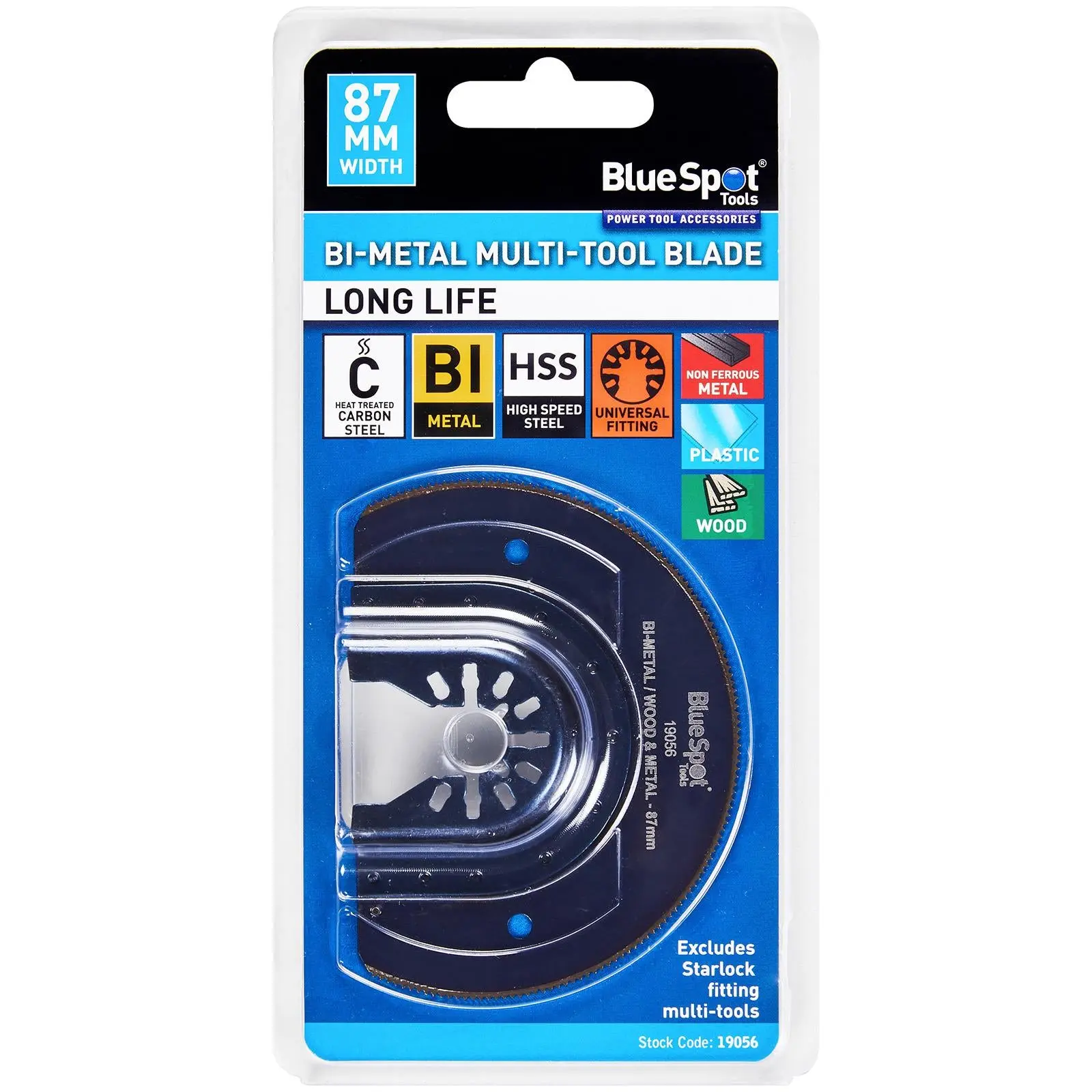 BlueSpot Multi Tool Cutting Blade 87mm OMT for Wood Metal Plastic