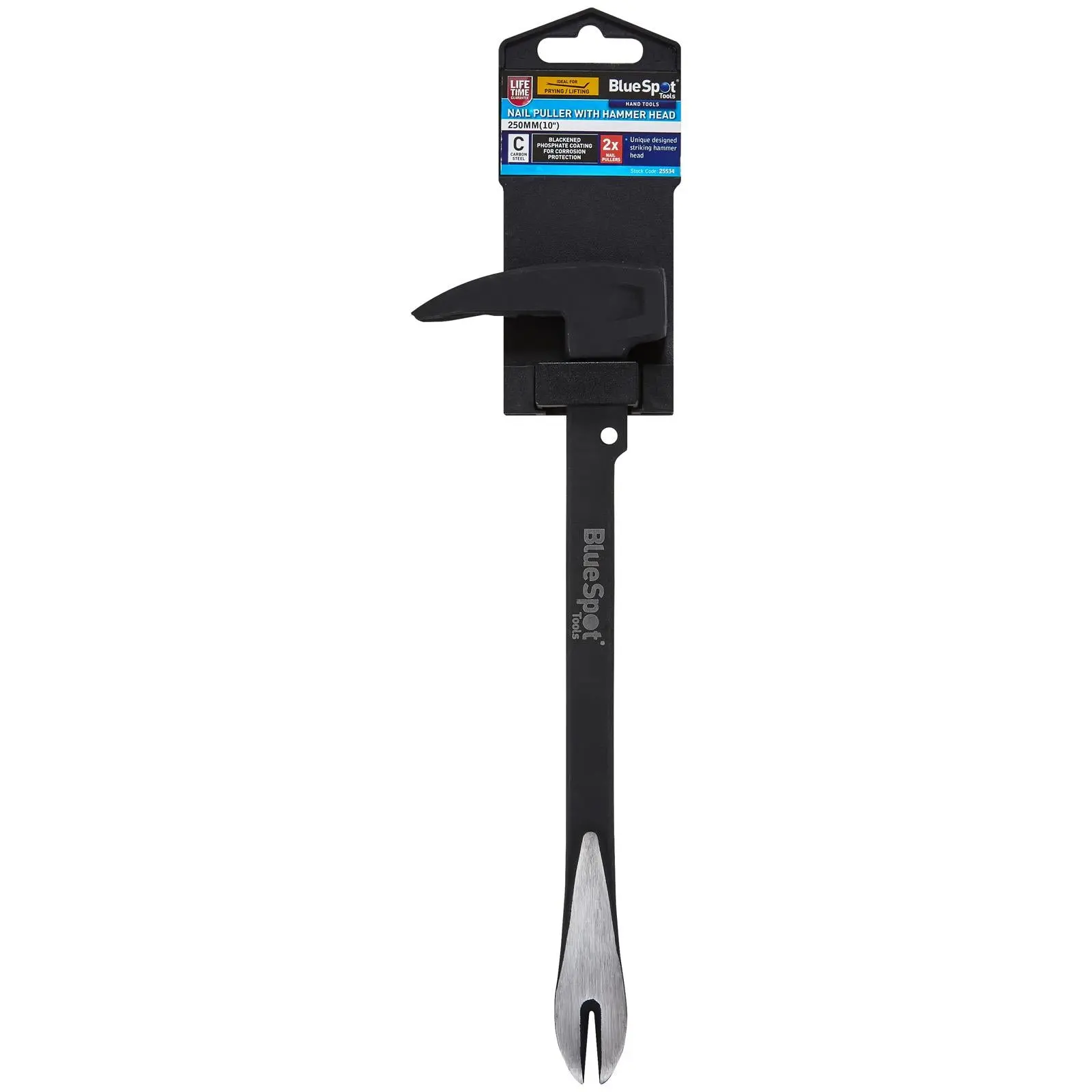 BlueSpot Nail Puller with Hammer Head 250mm 10in - Image 2