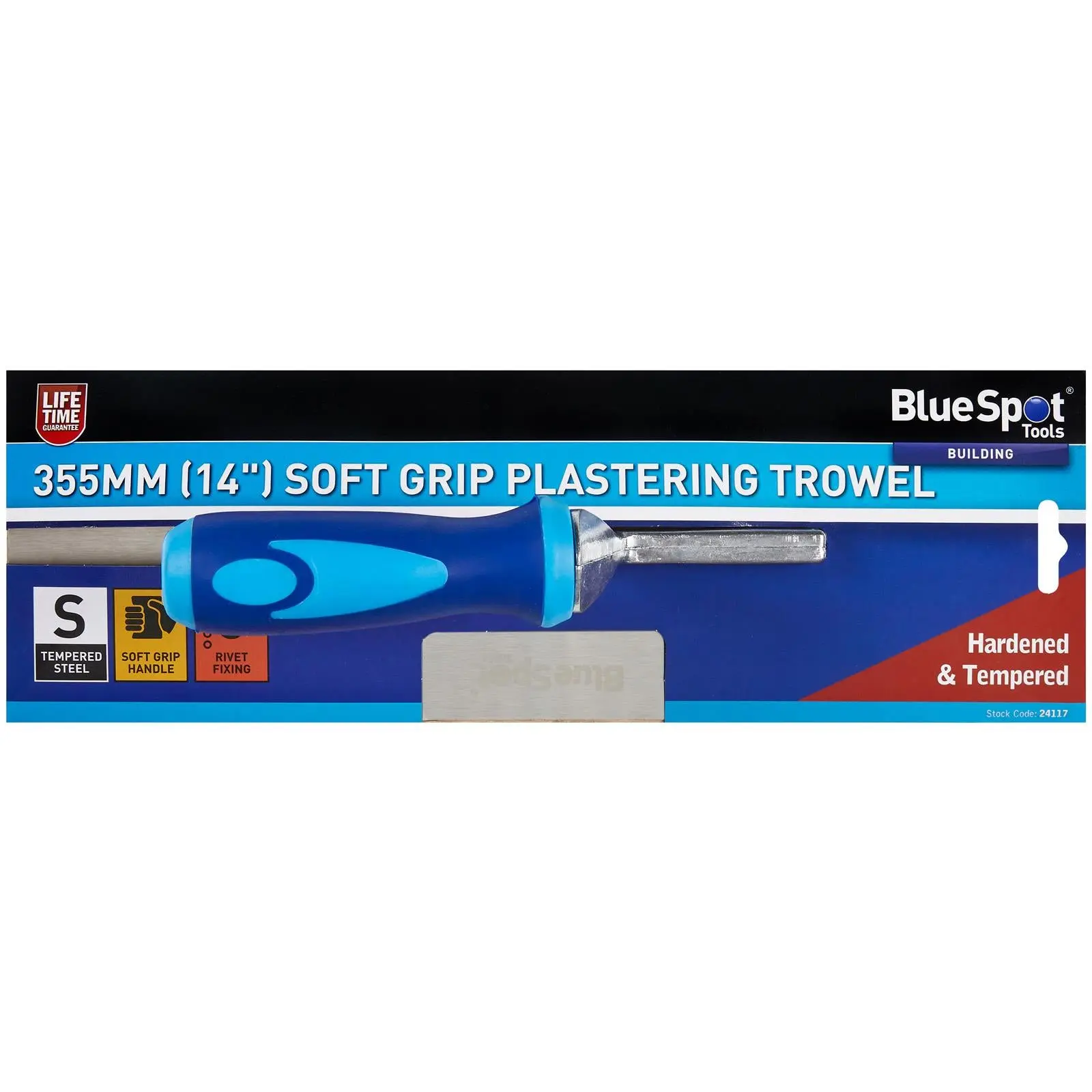 BlueSpot Plastering Trowel Soft Grip 355mm - Image 2