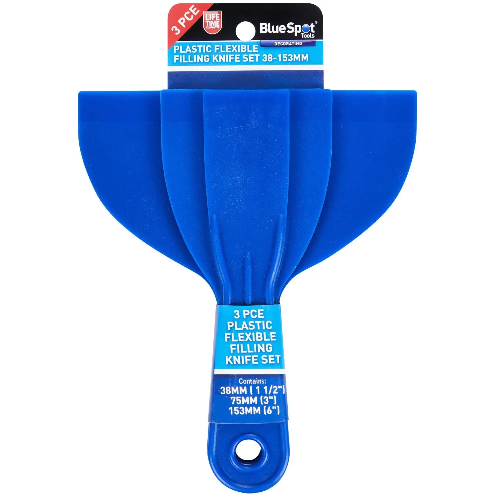 BlueSpot Plastic Flexible Filling Knife Set 38-153mm 3 Piece - Image 2