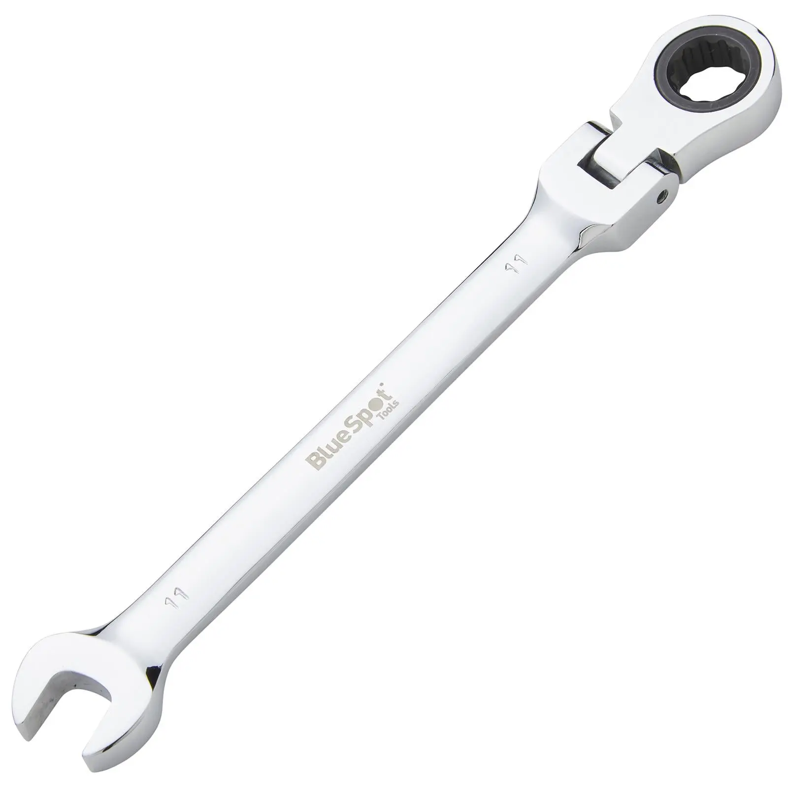 BlueSpot Ratchet Combination Spanner Flexible Head Chrome Vanadium 11mm - Image 3