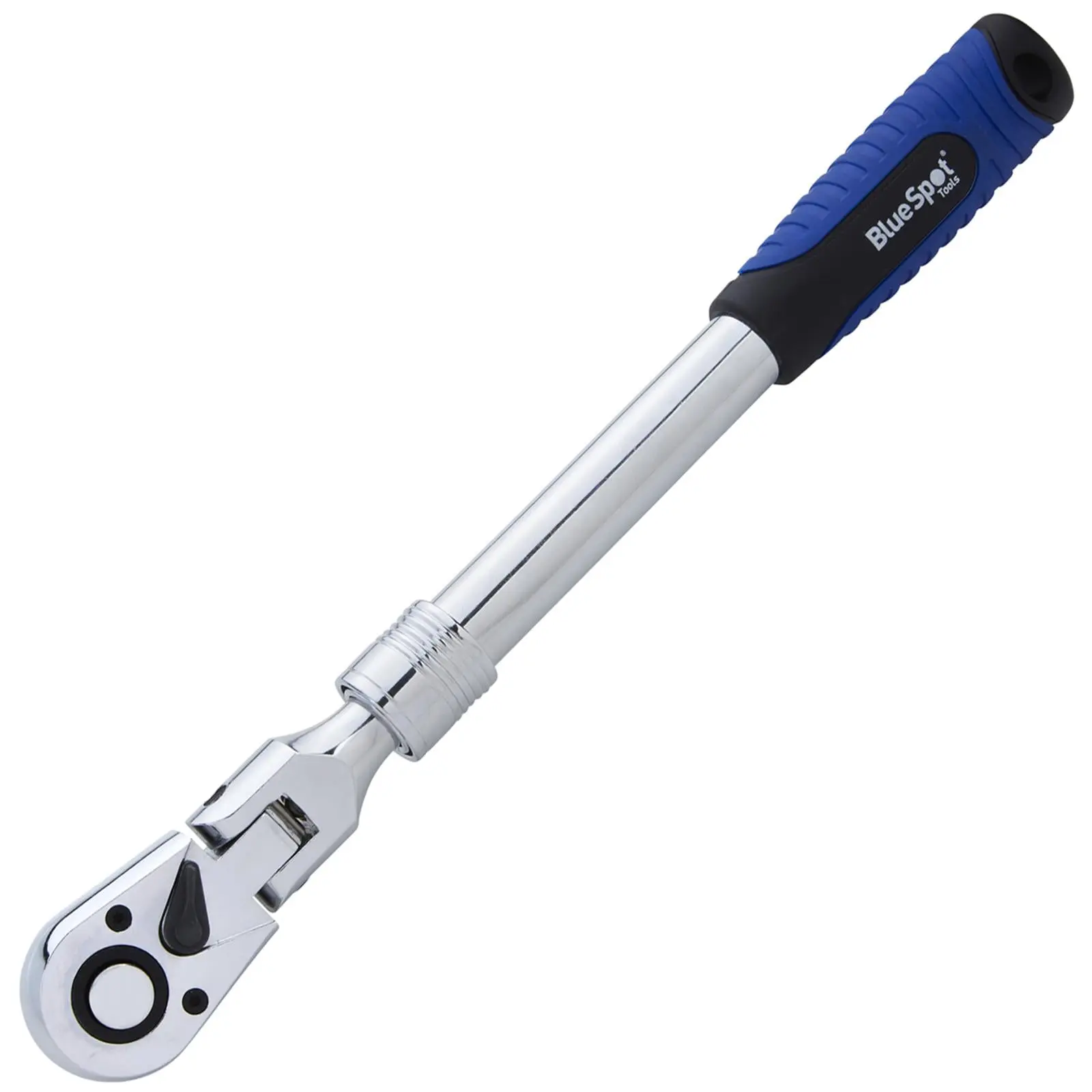 BlueSpot Ratchet Handle Socket Wrench Telescopic Flexi Head 1/2" Drive 350-490mm 72 Tooth - Image 3