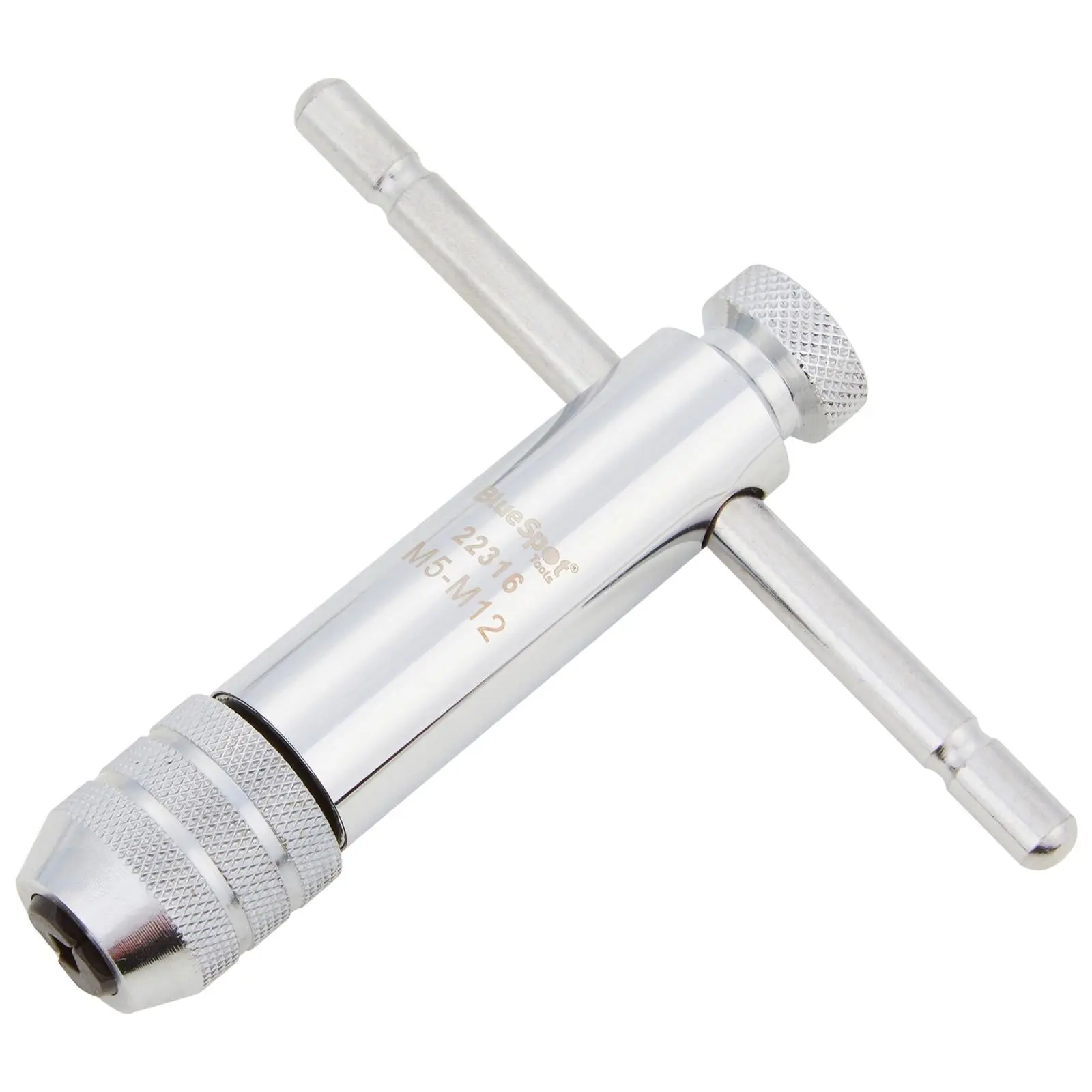 BlueSpot Ratchet Tap Wrench 110mm M5-M12 - Image 3