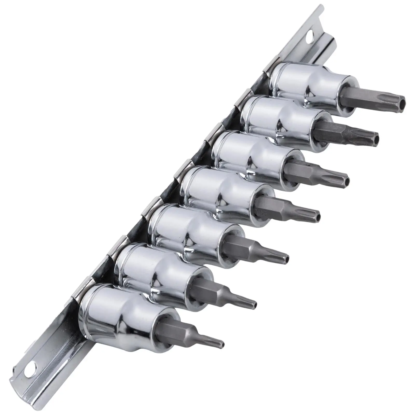 BlueSpot Security Torx Bit Set 3/8" Drive 7 Piece T10-T40 on Socket Rail - Image 3