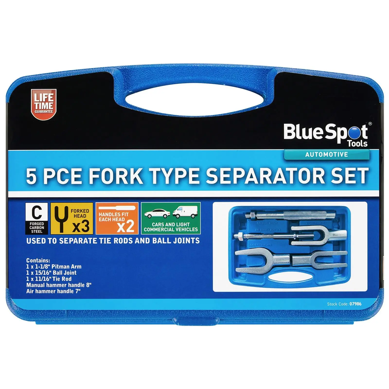 BlueSpot Separator Set Fork Type 5 Piece - Image 3