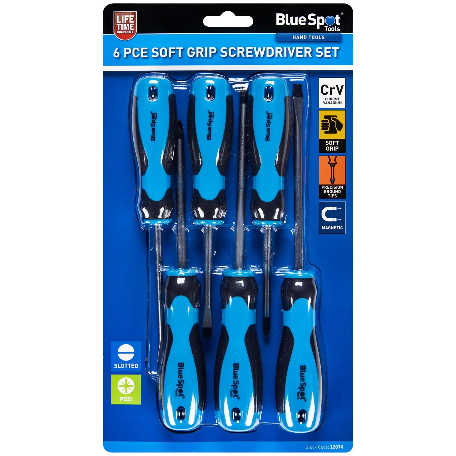 BlueSpot Soft Grip Screwdriver Set 6 Piece - Image 2