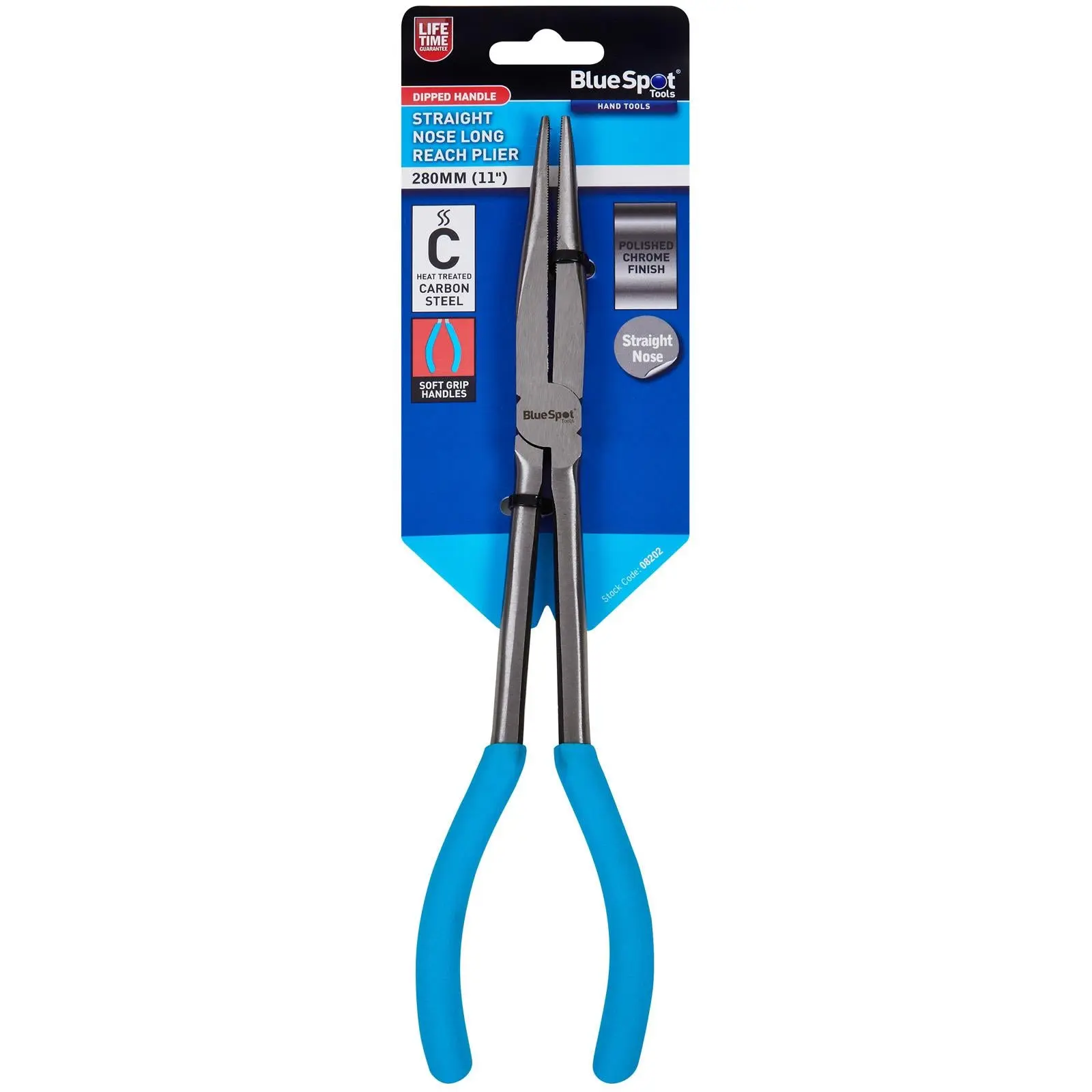 BlueSpot Straight Nose Long Reach Pliers 280mm - Image 2