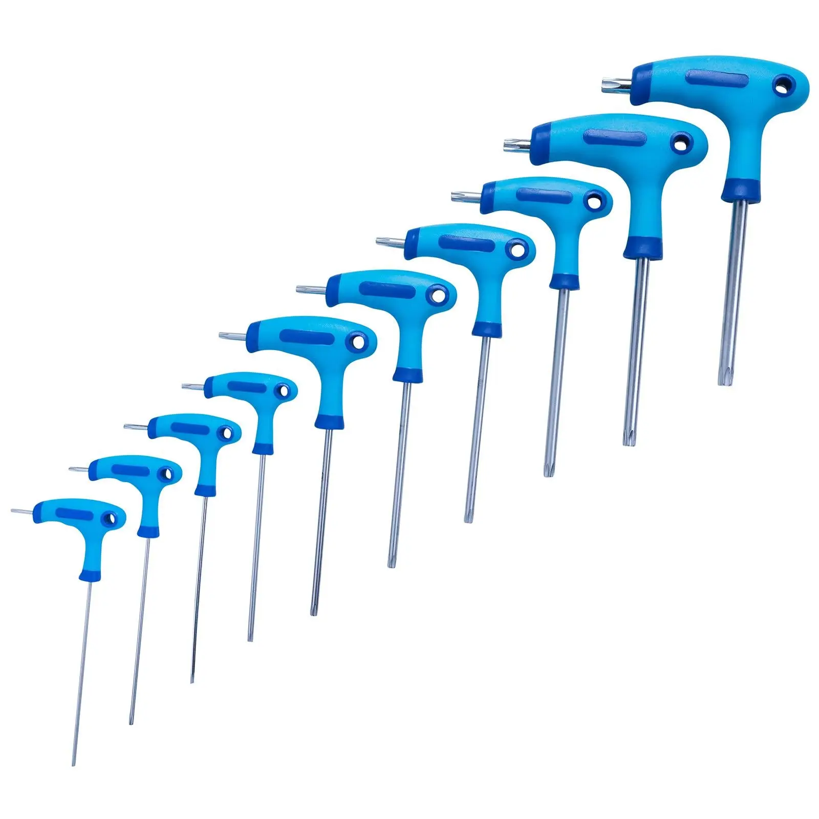 BlueSpot T-Handle Torx Key Set 10 Piece T9-T50 - Image 4