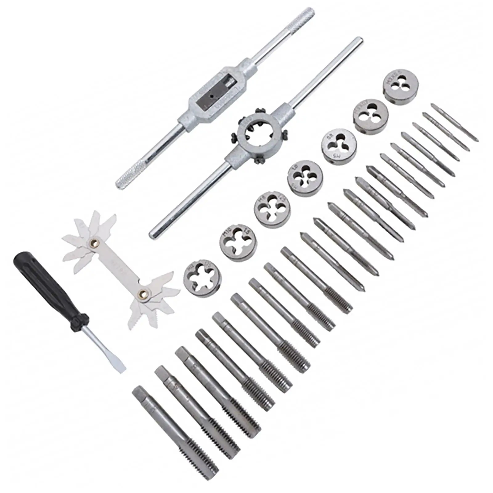 BlueSpot Tap and Die Set Metric 32 Piece M3-M12 Steel Storage Box - Image 4
