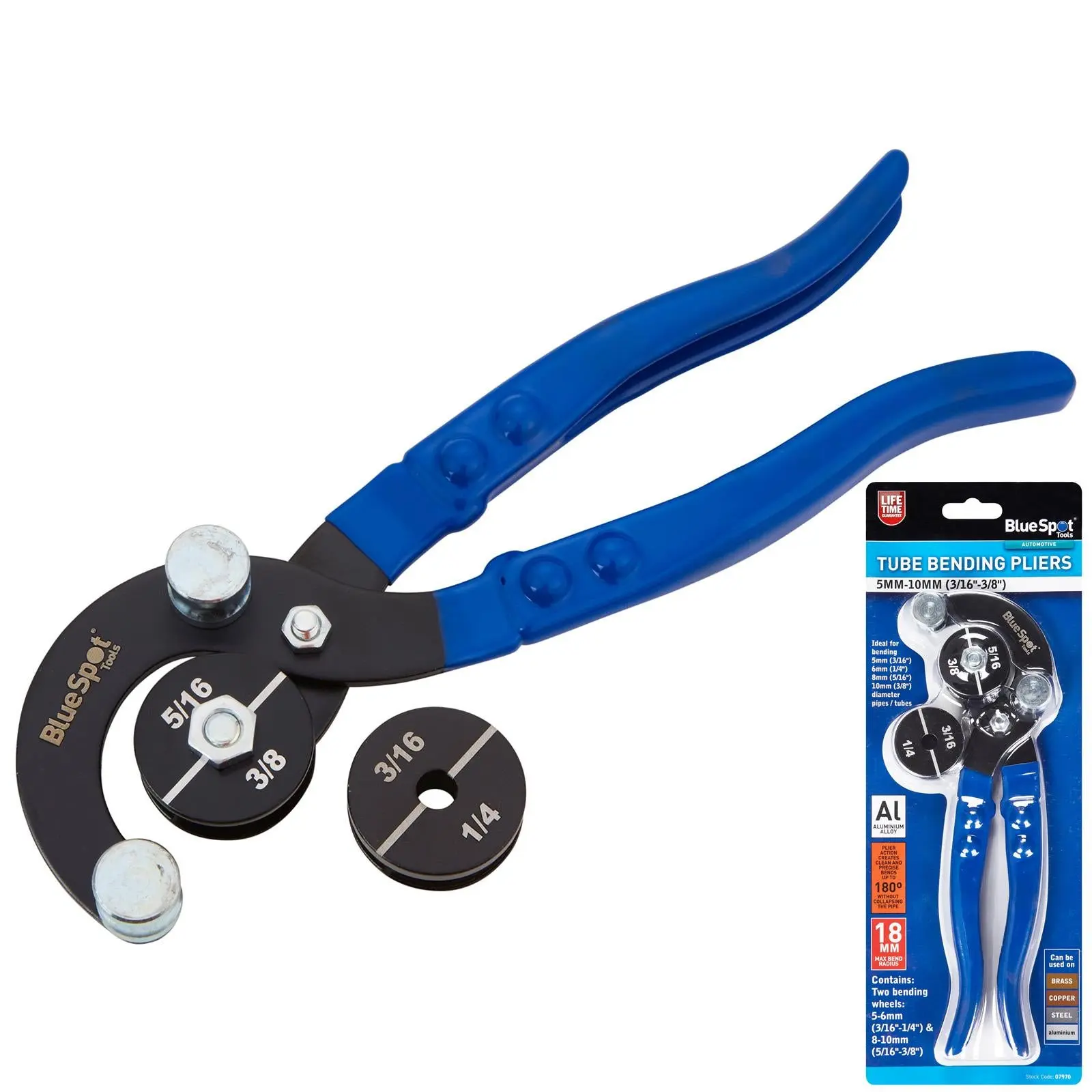 BlueSpot Tube Pipe Bending Pliers 5-10mm Tube Diameter