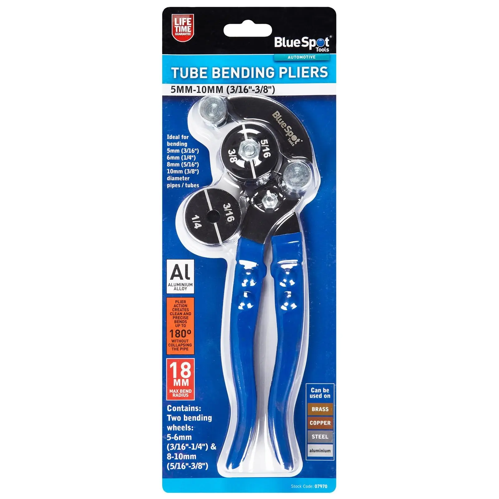 BlueSpot Tube Pipe Bending Pliers 5-10mm Tube Diameter - Image 2