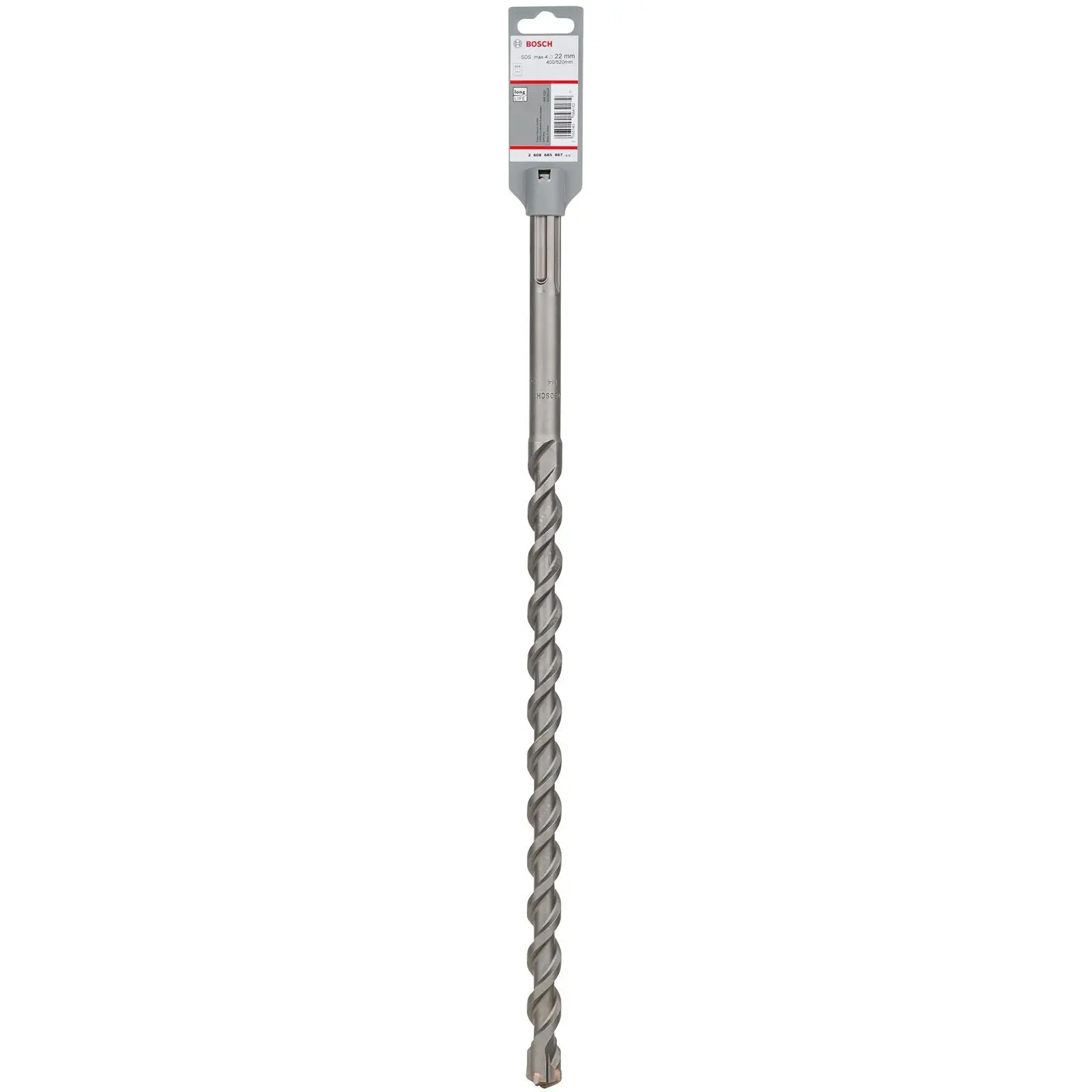 Bosch Hammer Drill Bit SDS Max 4 Cutter Head Concrete Masonry 22 x 520mm (WL:400mm) - Image 3
