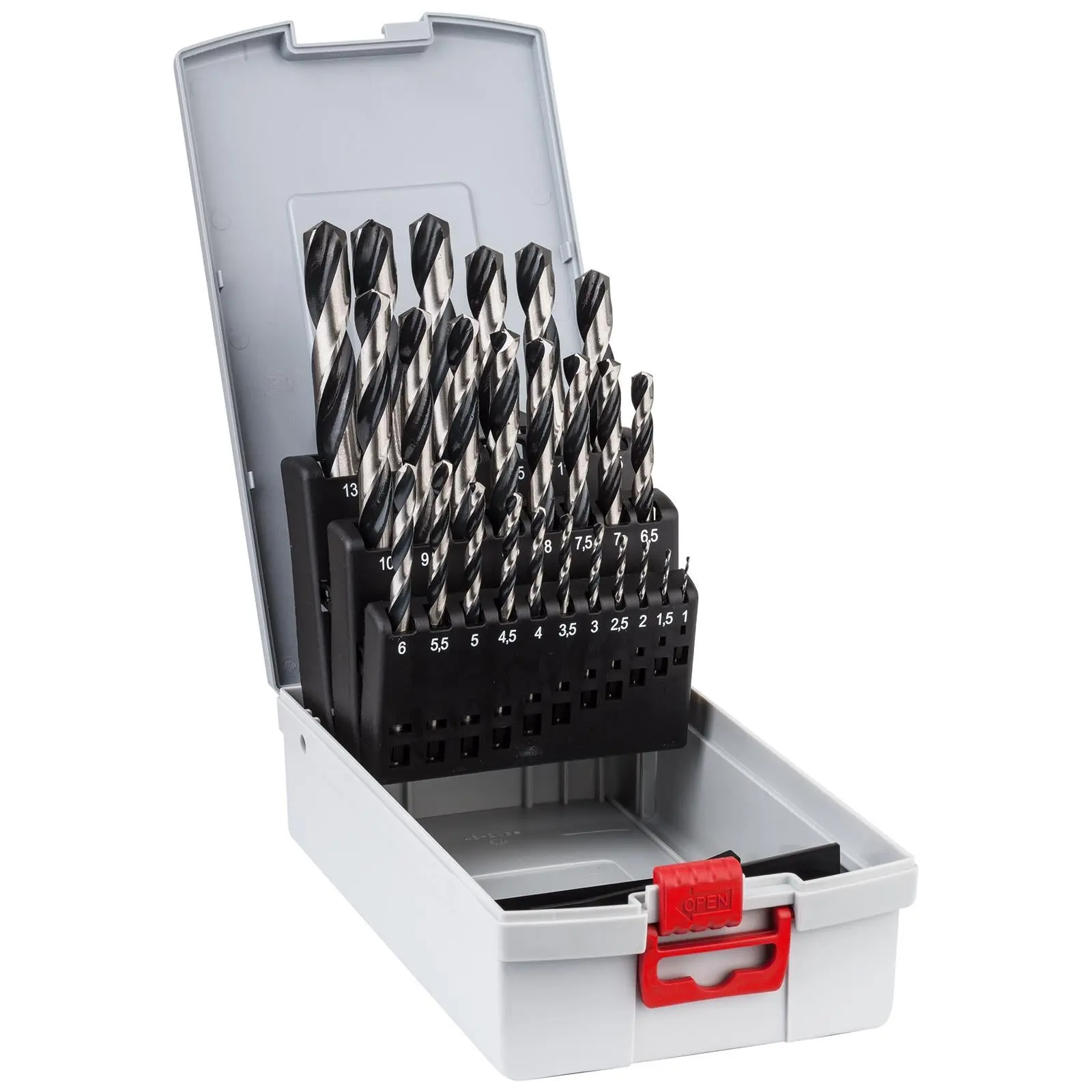 Bosch Professional HSS Drill Bit Set 1-13mm Metal Twist Drills PointTeQ 25 Pieces - Image 2