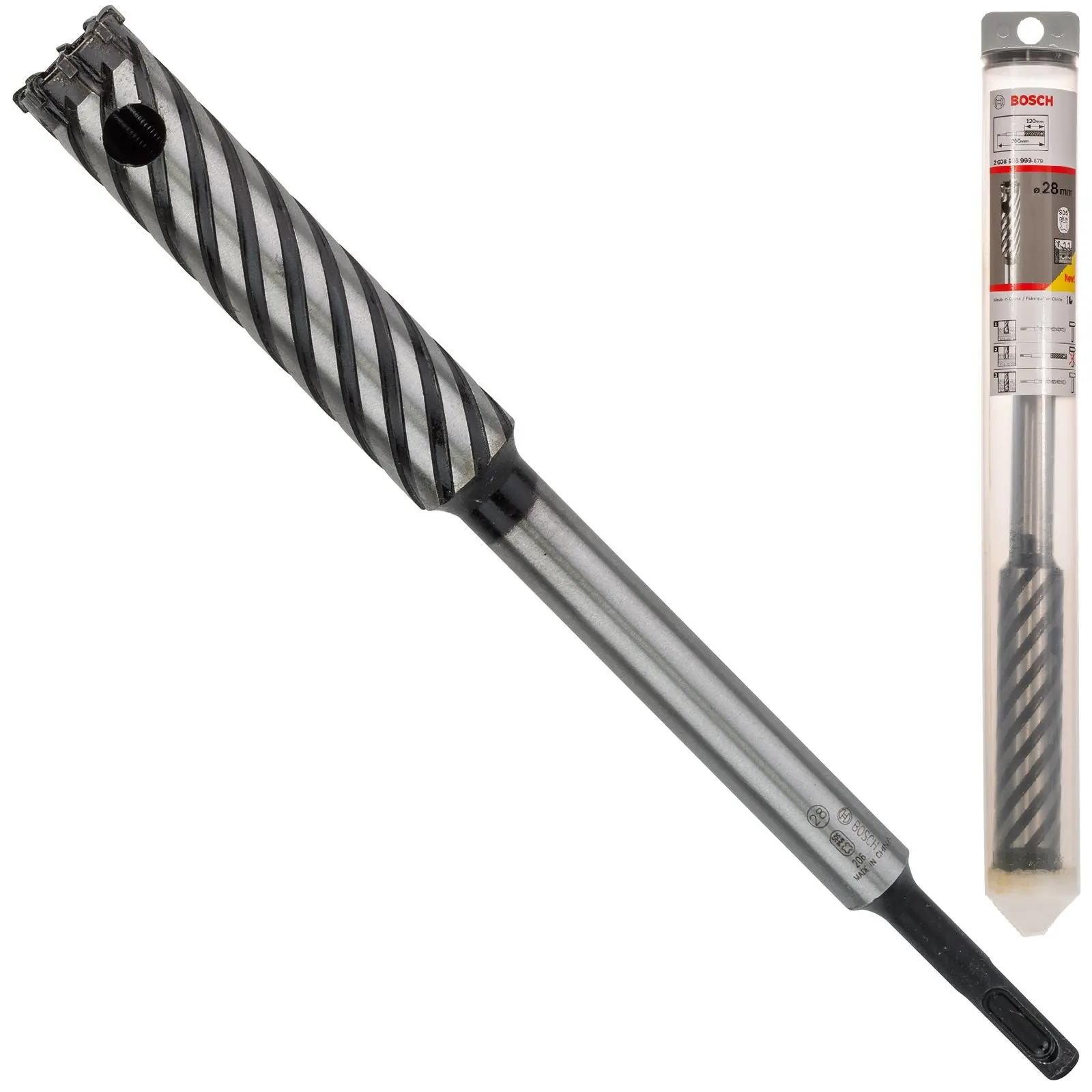 Bosch Rebar Cutter Drill Bit 4 Cutter SDS Plus 9 Reinforced Concrete 300mm 16-32mm (WL:120mm) - Image 10