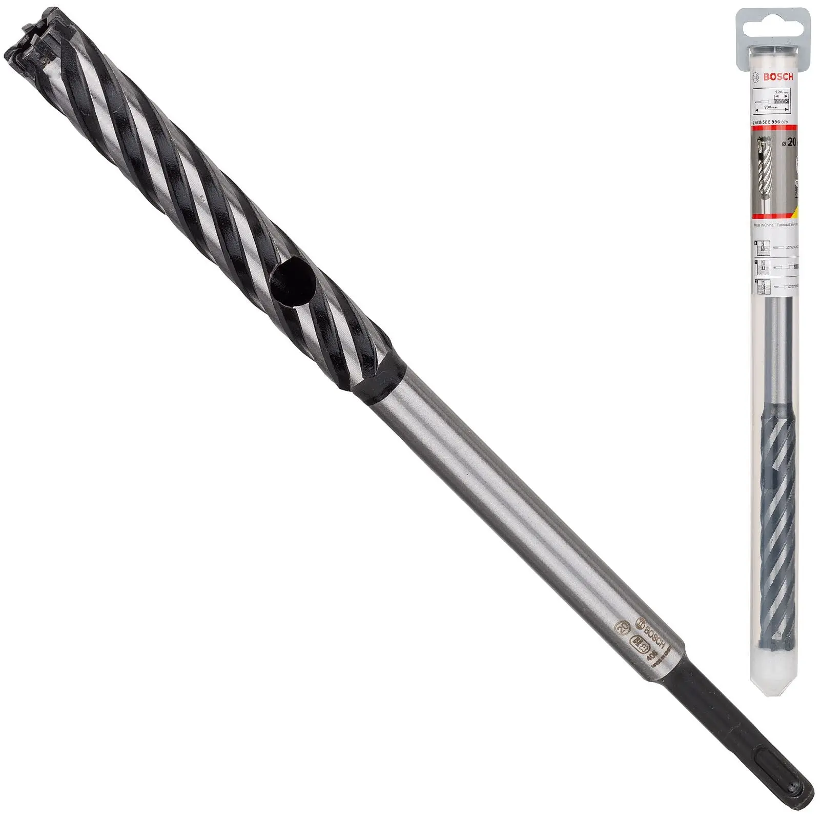 Bosch Rebar Cutter Drill Bit 4 Cutter SDS Plus 9 Reinforced Concrete 300mm 16-32mm (WL:120mm) - Image 7