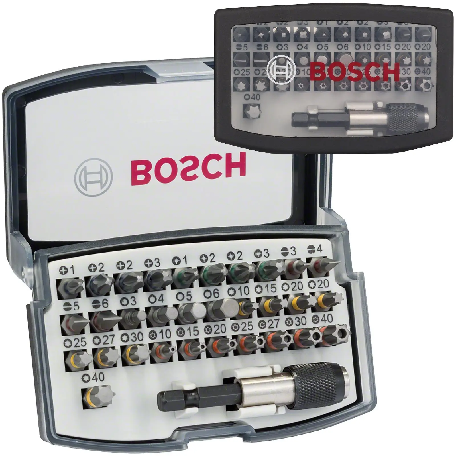 Bosch Screwdriver Bit Set 32 Piece Quick Change Bit Holder in Case - Image 2