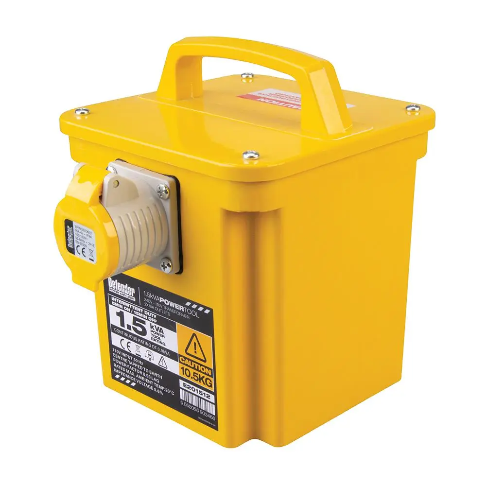 Defender 1.5kVA Transformer 16A 110V E201512