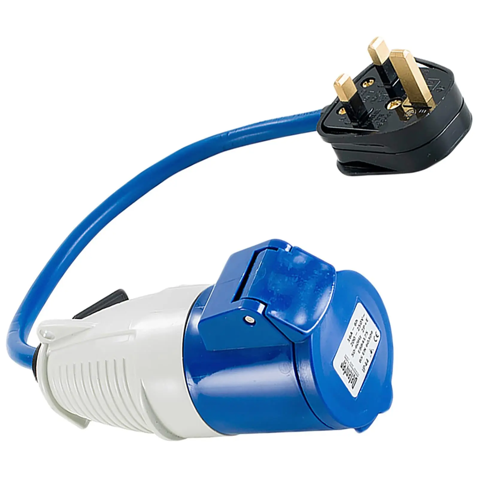 Defender 230V Fly Lead Converter 13A Plug to 16A Socket Caravan Generator - Image 4