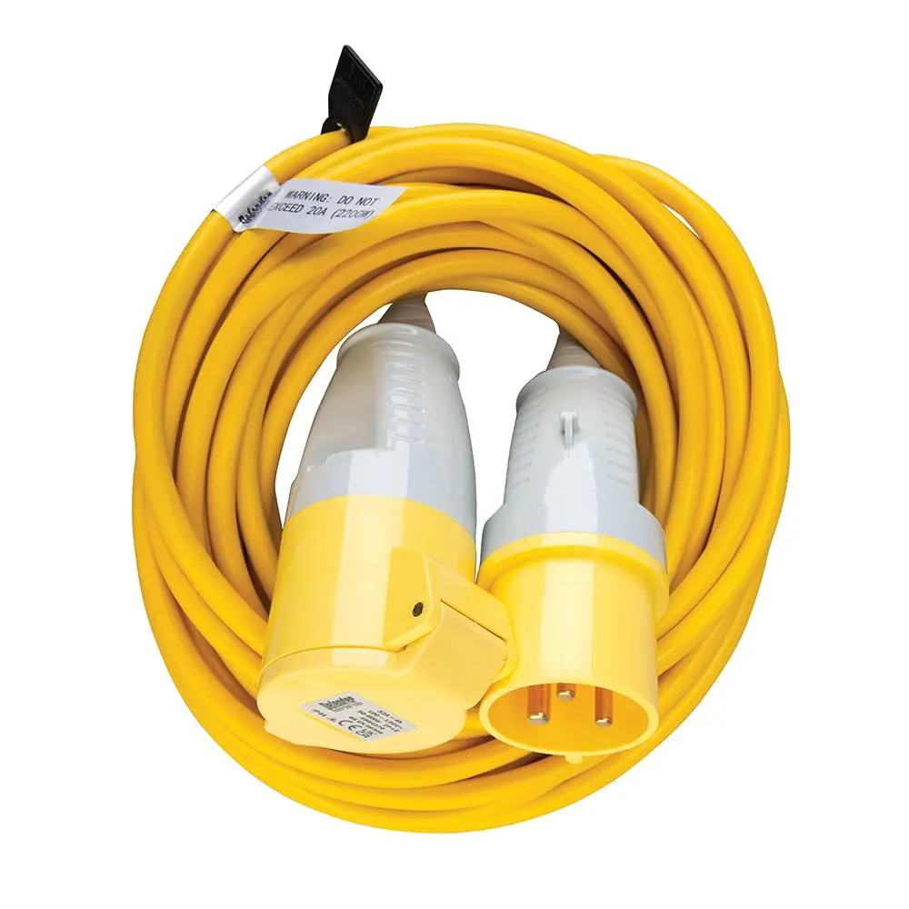 Defender Extension Lead Yellow 2.5mm2 32A 14m 110V E85235 - Image 3