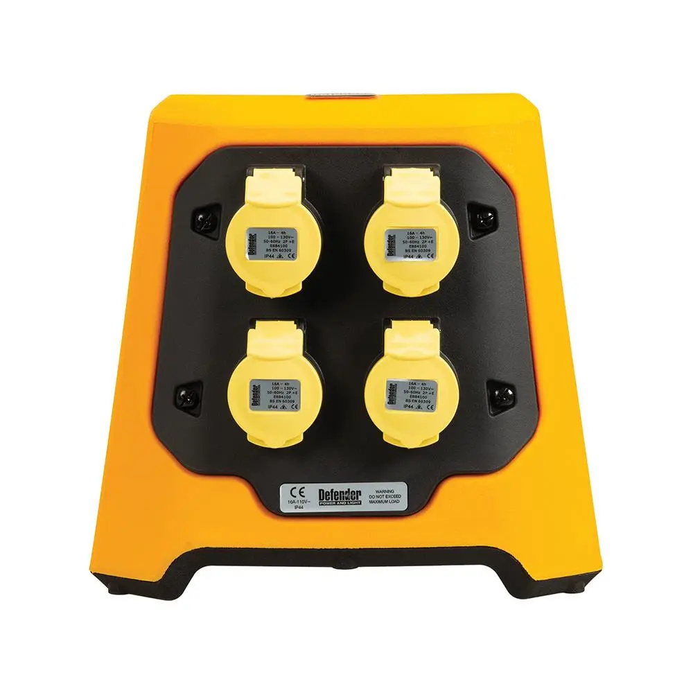 Defender Uplight V3 Multi Socket Base 4 x 16A (Base Only) 110V E712654