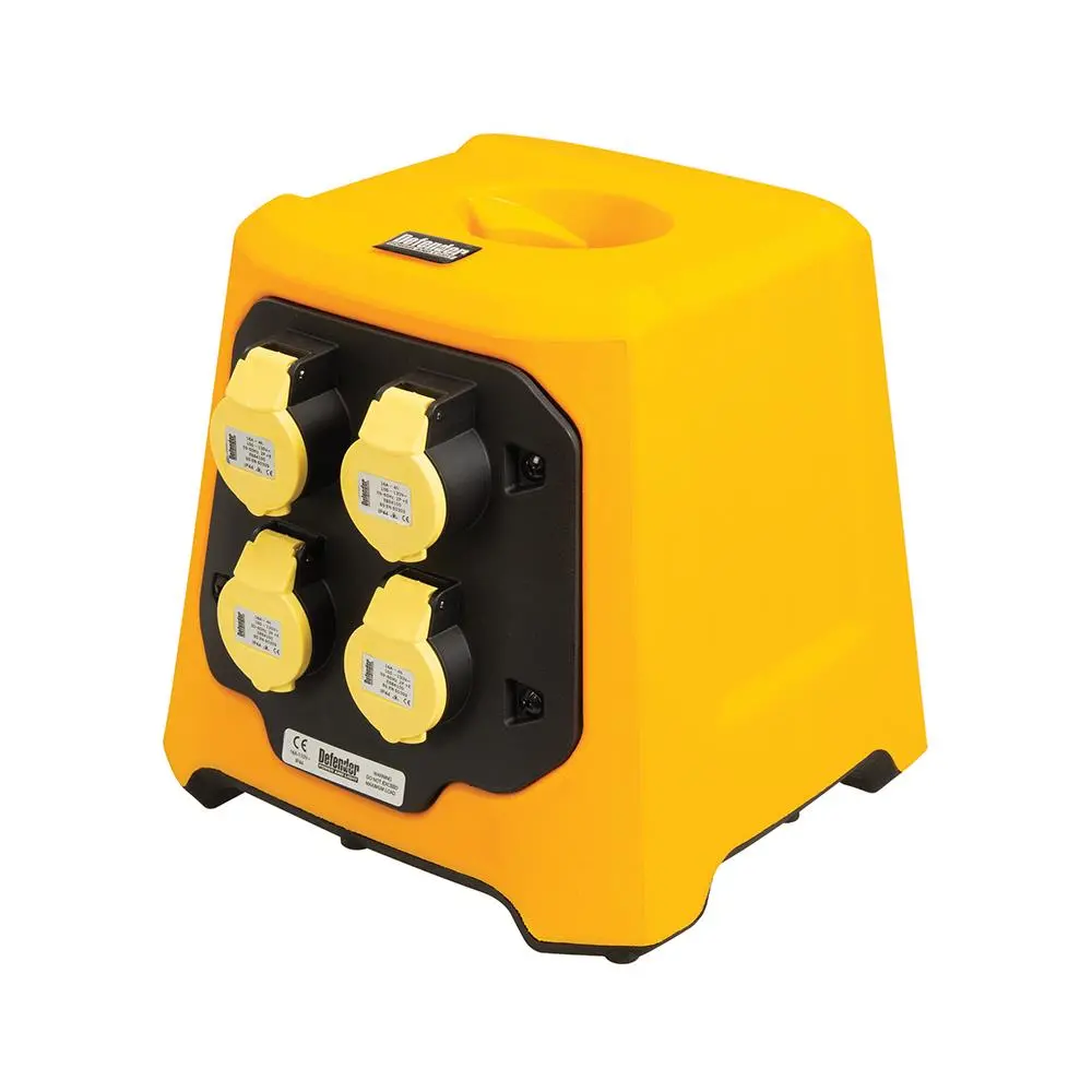 Defender Uplight V3 Multi Socket Base 4 x 16A (Base Only) 110V E712654 - Image 3