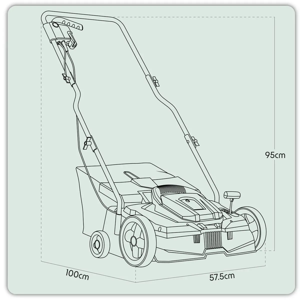 Dellonda 1500W Electric 2-in-1 Scarifier with 5-Heights, 36cm Cutting Diameter, 45L Grass Collection Bag, 10m Mains Cable, Hand Push - Image 11