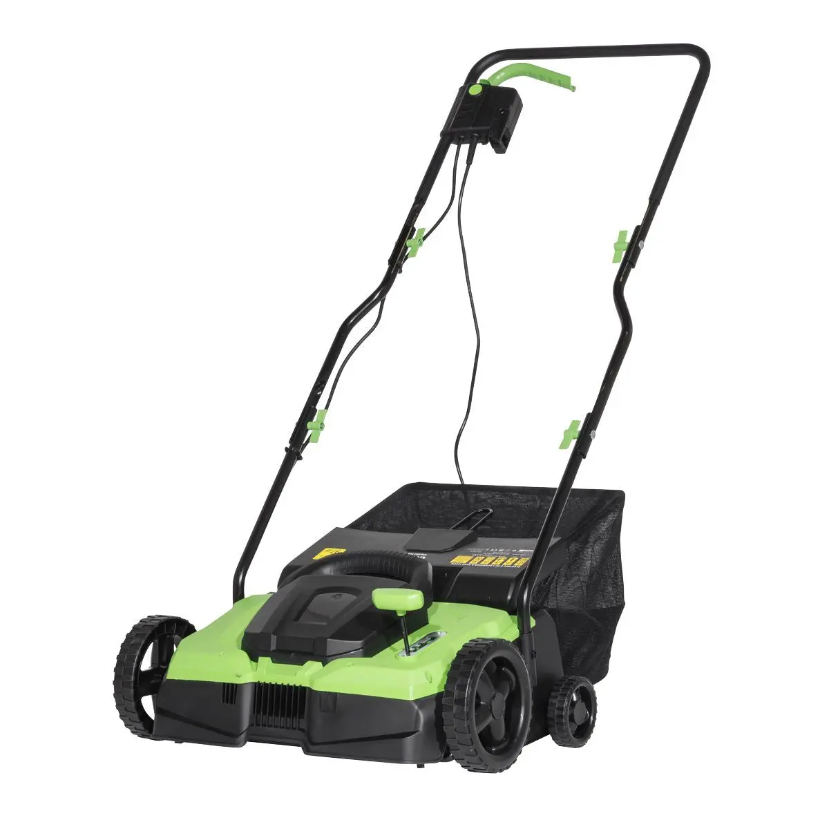 Dellonda 1500W Electric 2-in-1 Scarifier with 5-Heights, 36cm Cutting Diameter, 45L Grass Collection Bag, 10m Mains Cable, Hand Push - Image 12