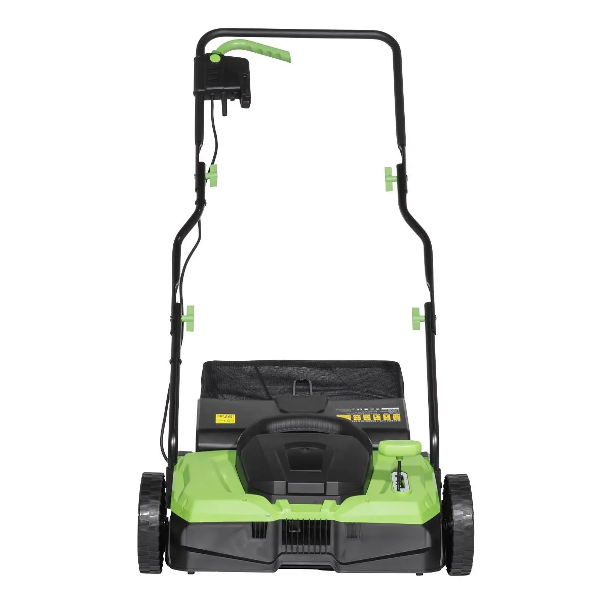 Dellonda 1500W Electric 2-in-1 Scarifier with 5-Heights, 36cm Cutting Diameter, 45L Grass Collection Bag, 10m Mains Cable, Hand Push - Image 3