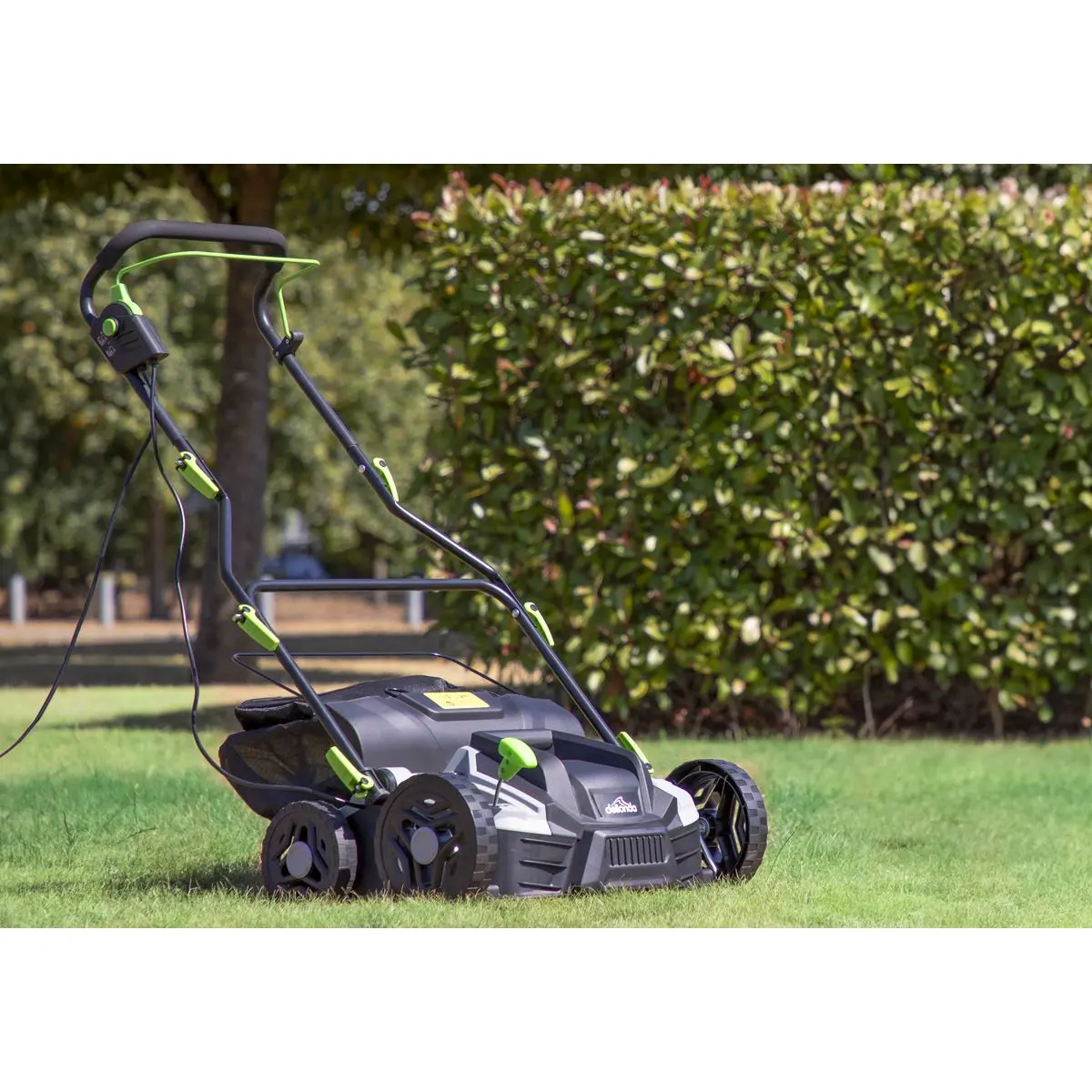 Dellonda 1500W Electric 2-in-1 Scarifier with 5-Heights, 36cm Cutting Diameter, 45L Grass Collection Bag, 10m Mains Cable, Hand Push - Image 40