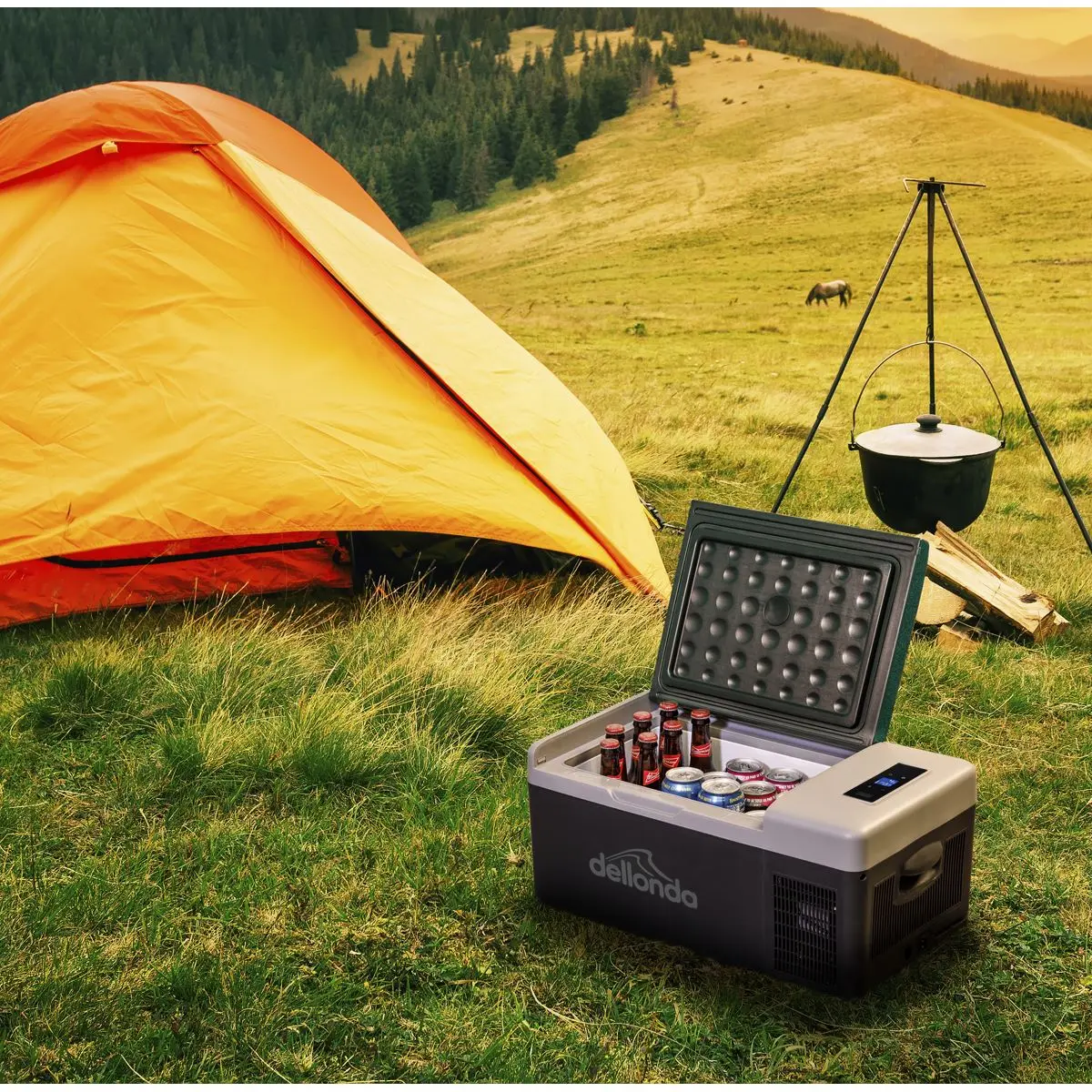 Dellonda 15L Portable Compressor Car Fridge Electric Camping Cool Box 12/24V - Image 7