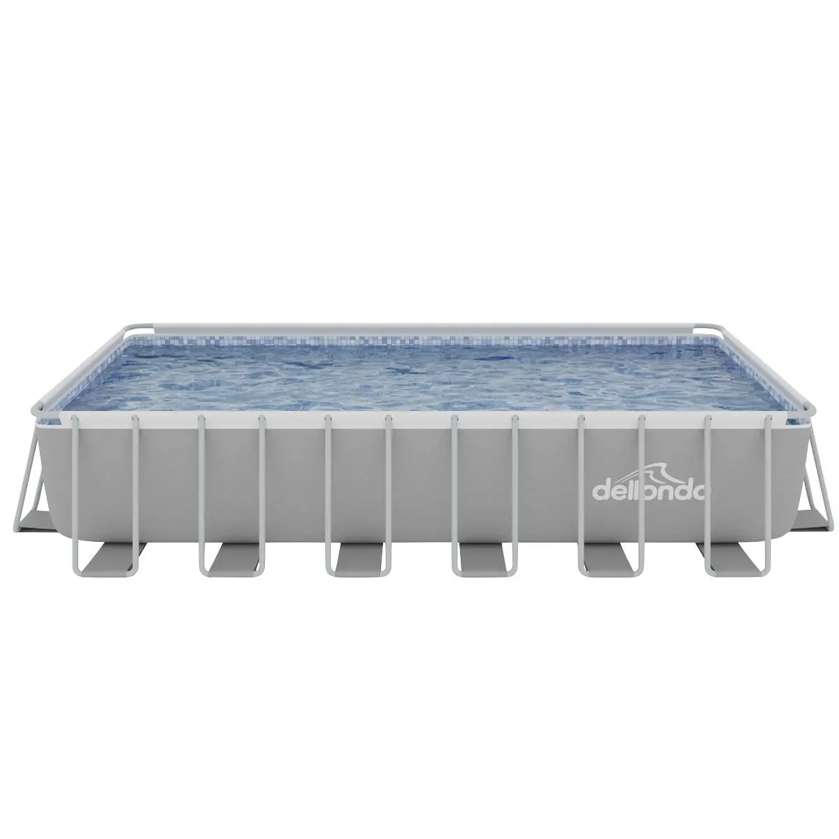 Dellonda 25ft Deluxe Steel Frame Swimming Pool with Step Ladder, Ground Covers and Filter Pump - Image 12